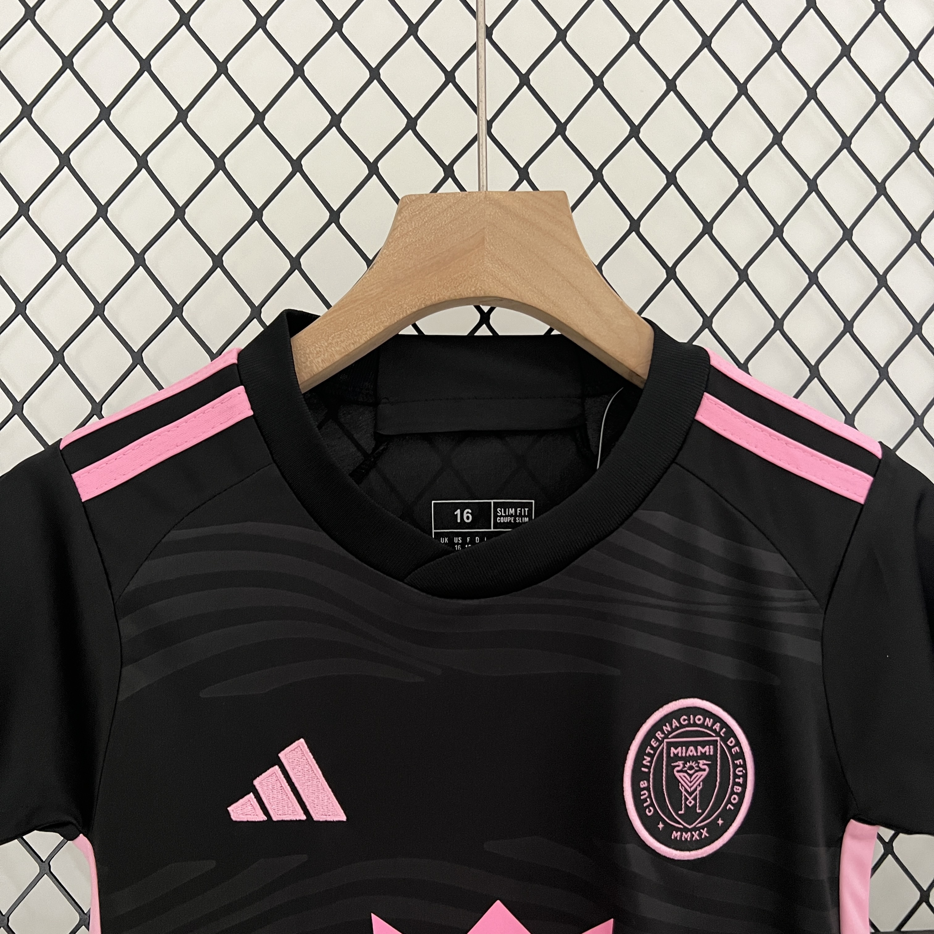 AlphaJersey-Inter Miami 2024 Away Stadium Kids Kit