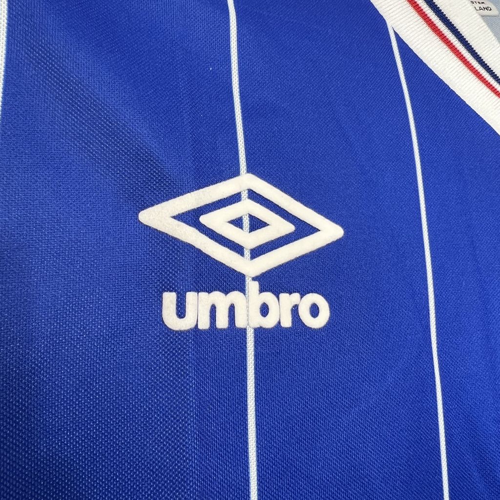 AlphaJersey-Retro Glasgow Rangers 1982-83 Home Stadium Jersey