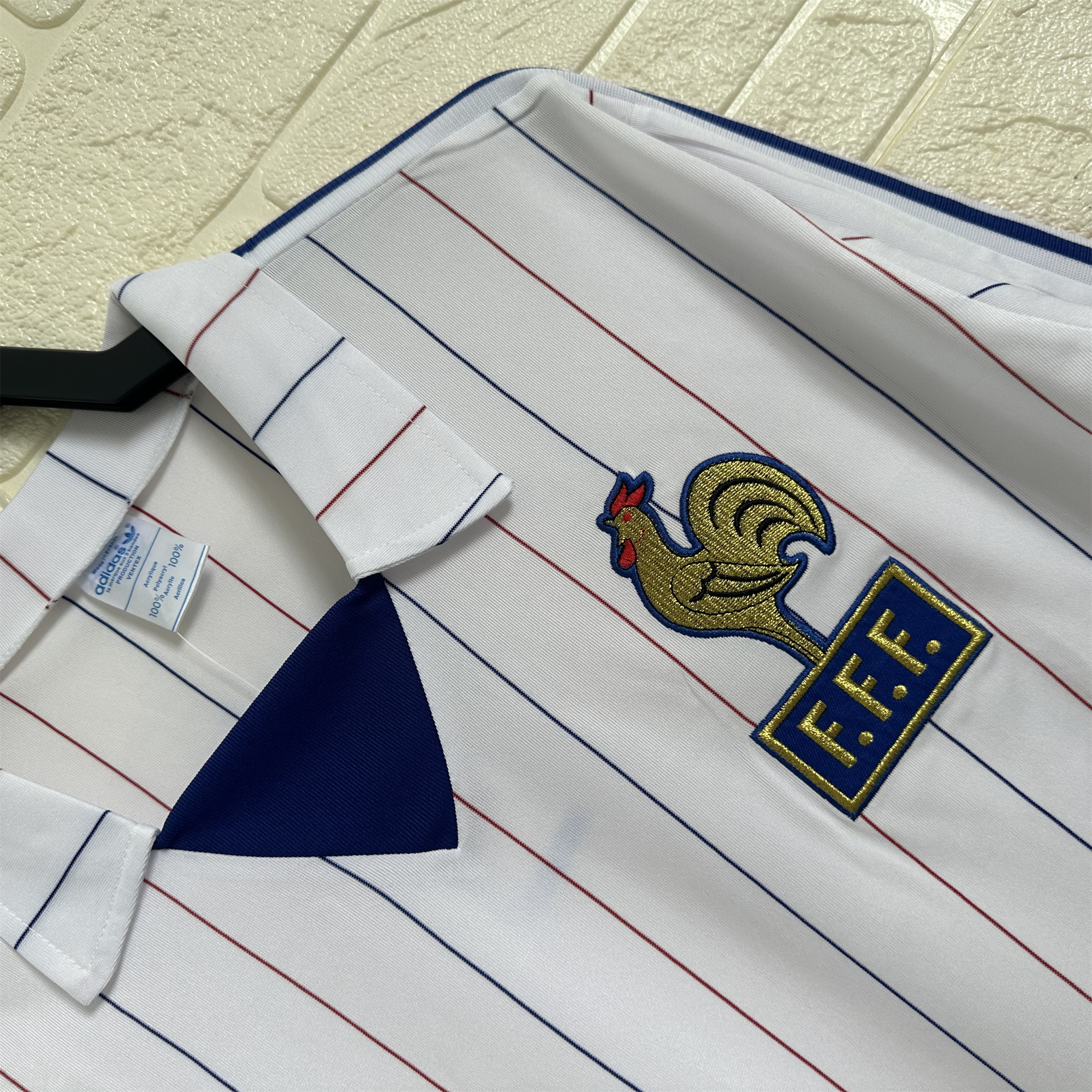 AlphaJersey-Retro France 1980-82 Away Long Sleeve Jersey