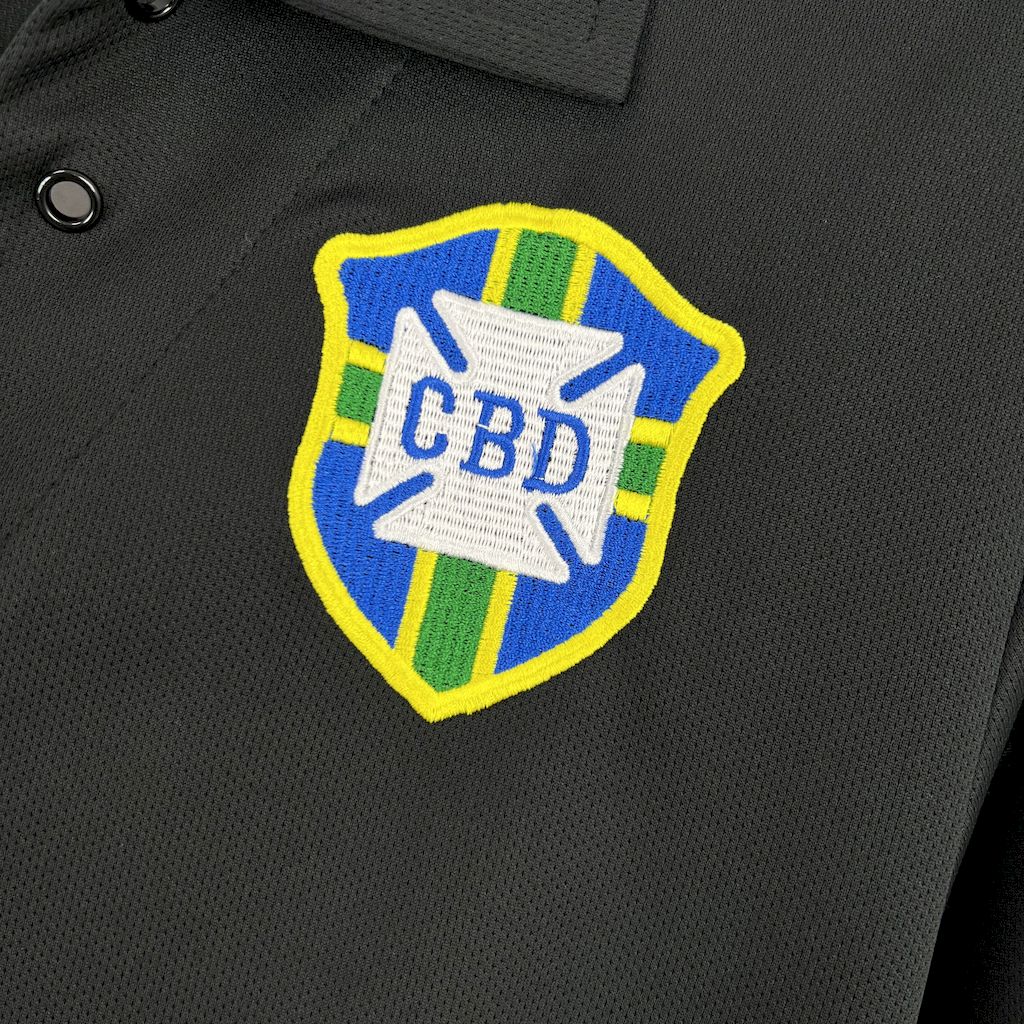 AlphaJersey-Retro Brazil 2004 Black GK Special Long Sleeves Jersey