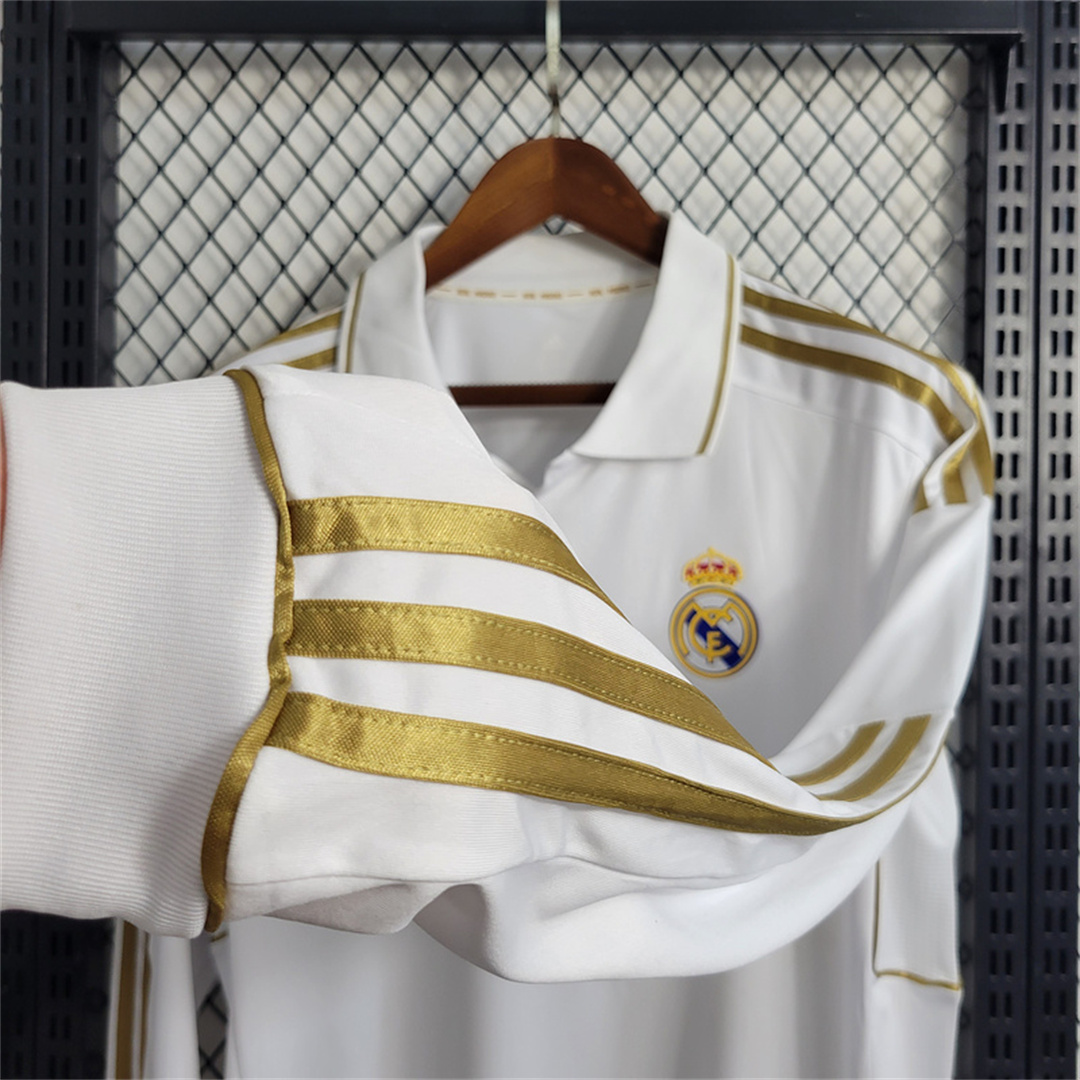 AlphaJersey-Real Madrid Retro 11-12 Home Long Sleeve Jersey