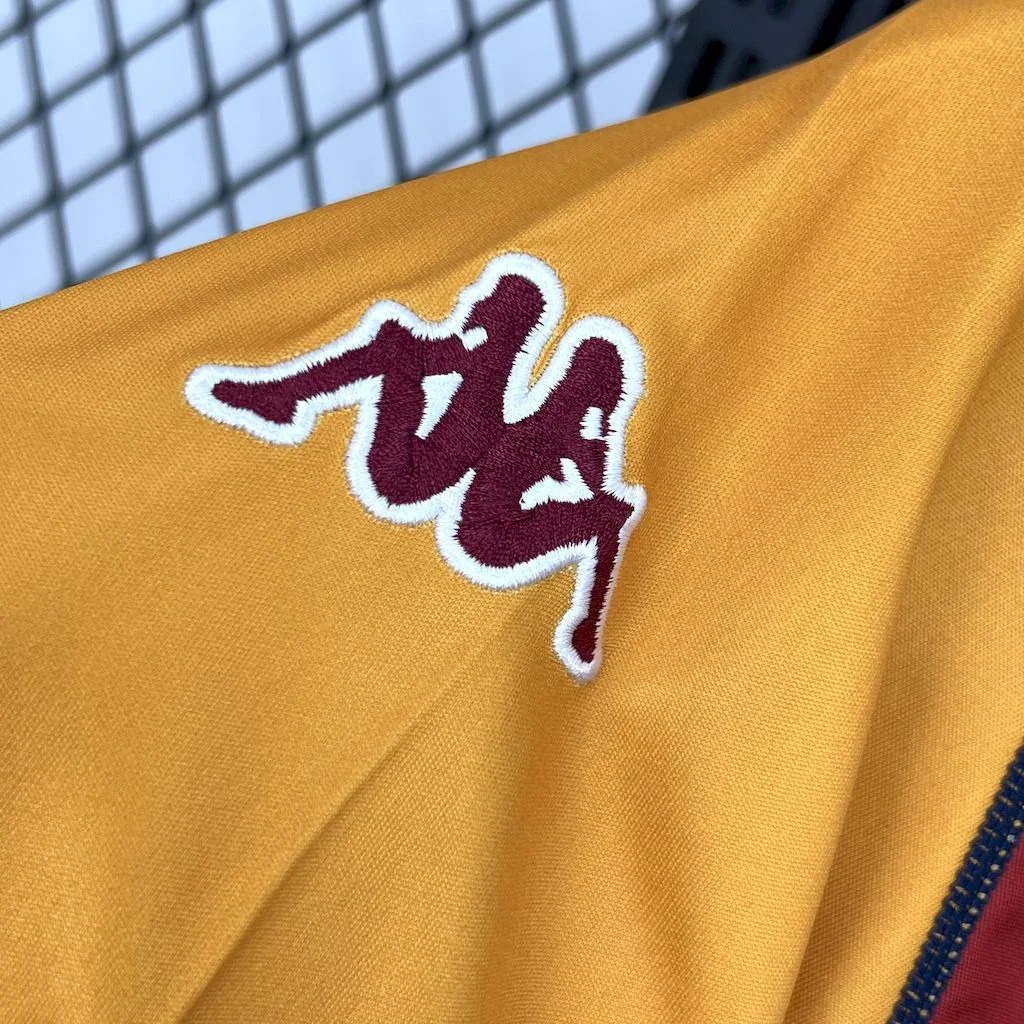 AlphaJersey-Retro Roma 2001-02 Home Long Sleeves Jersey