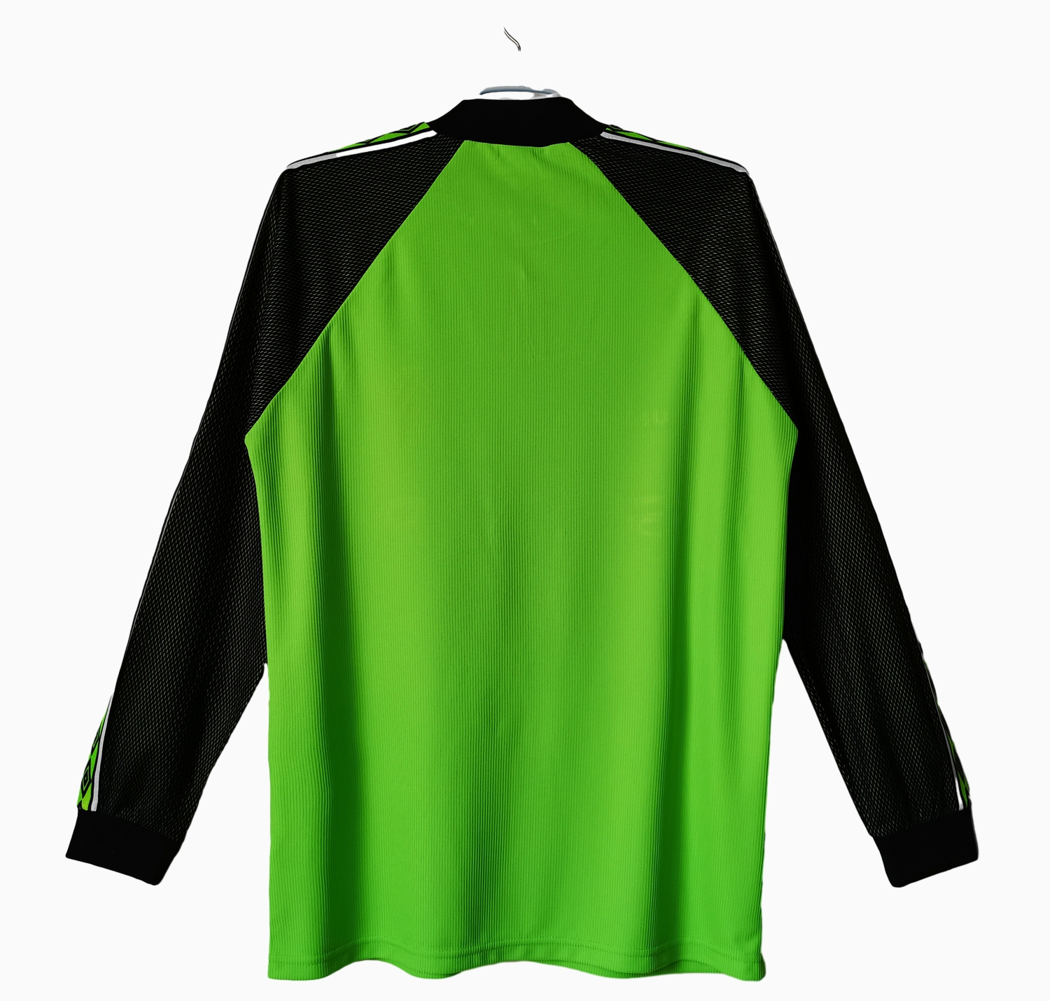 AlphaJersey-Retro Manchester United 98-99 Green Goalkeeper Long Sleeve Jersey