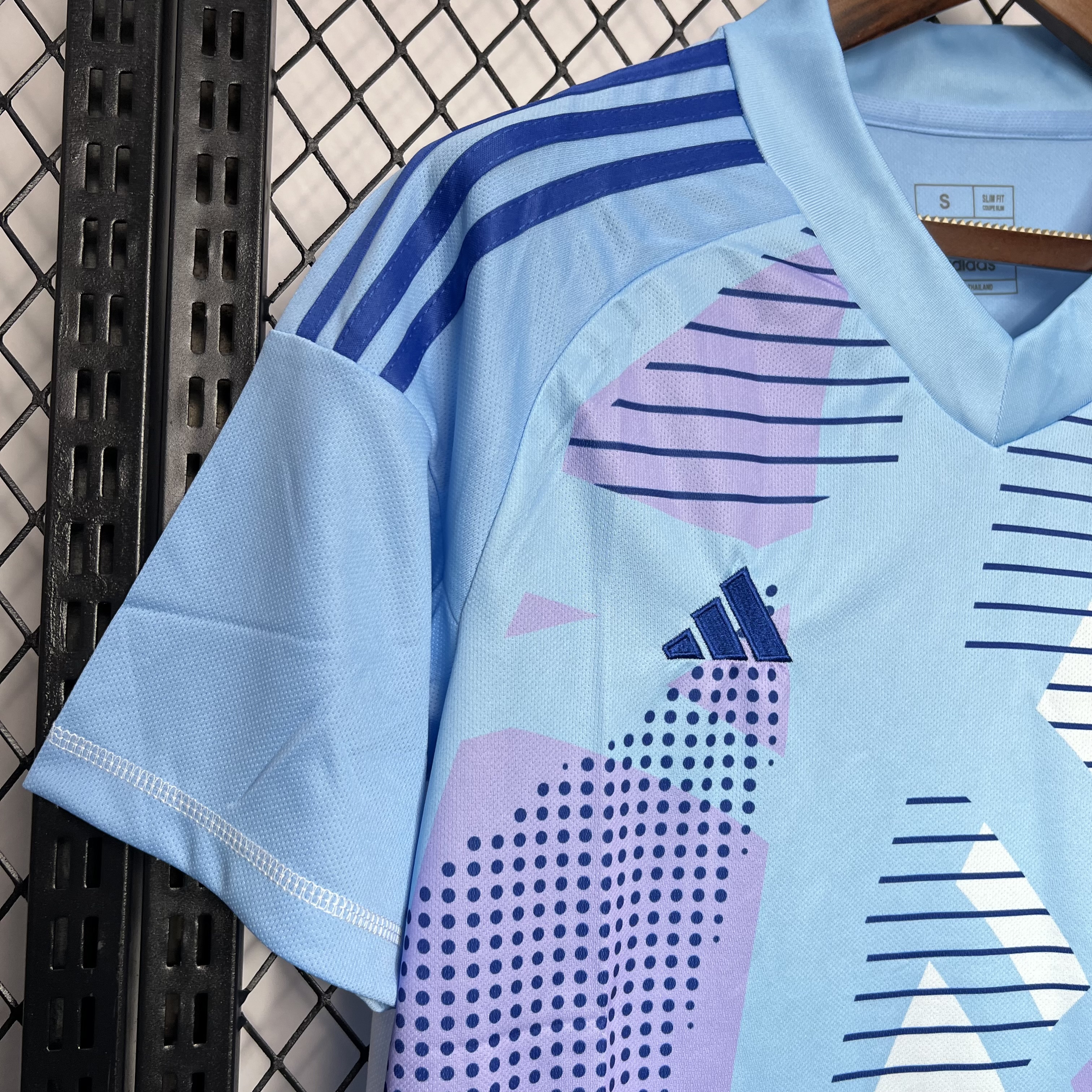 AlphaJersey-Spain 2024 Blue Goalkeeper Jersey - Fans Version