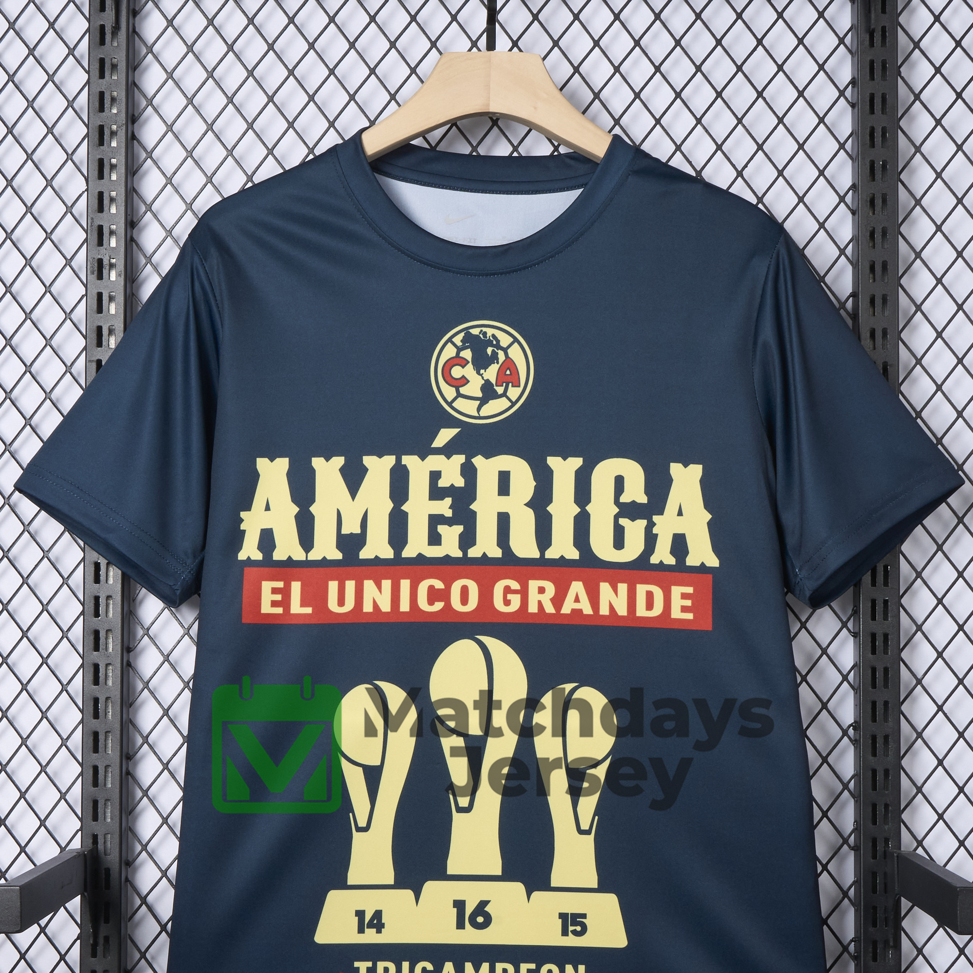 AlphaJersey-Club América 2024 Triple Championship Commemorative Edition Jersey - Deep Blue