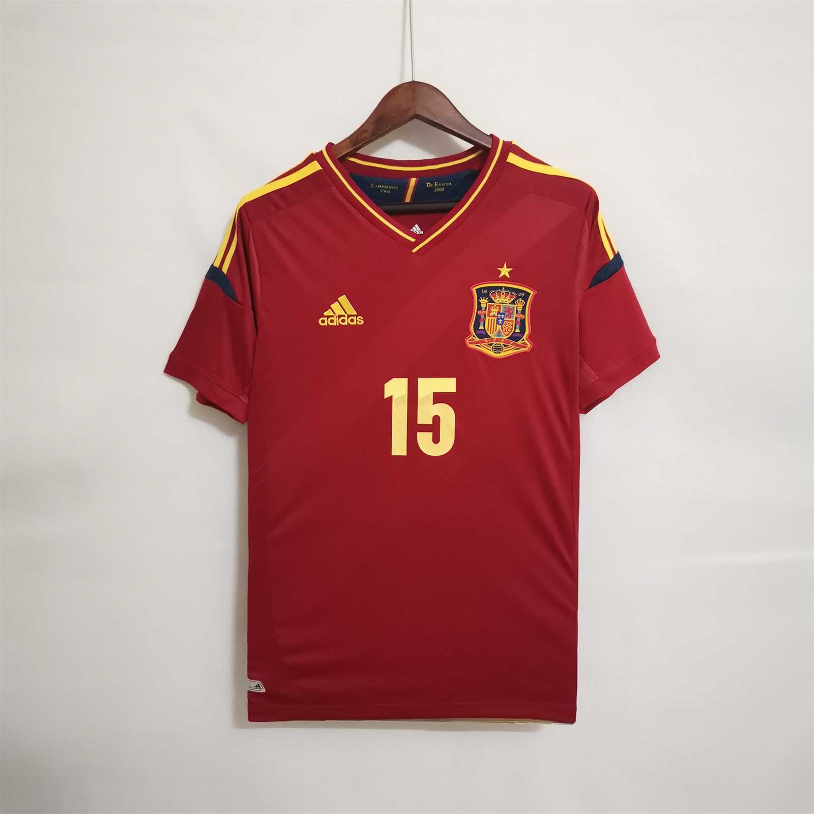 AlphaJersey-Retro Spain 2012 Home Stadium Jersey