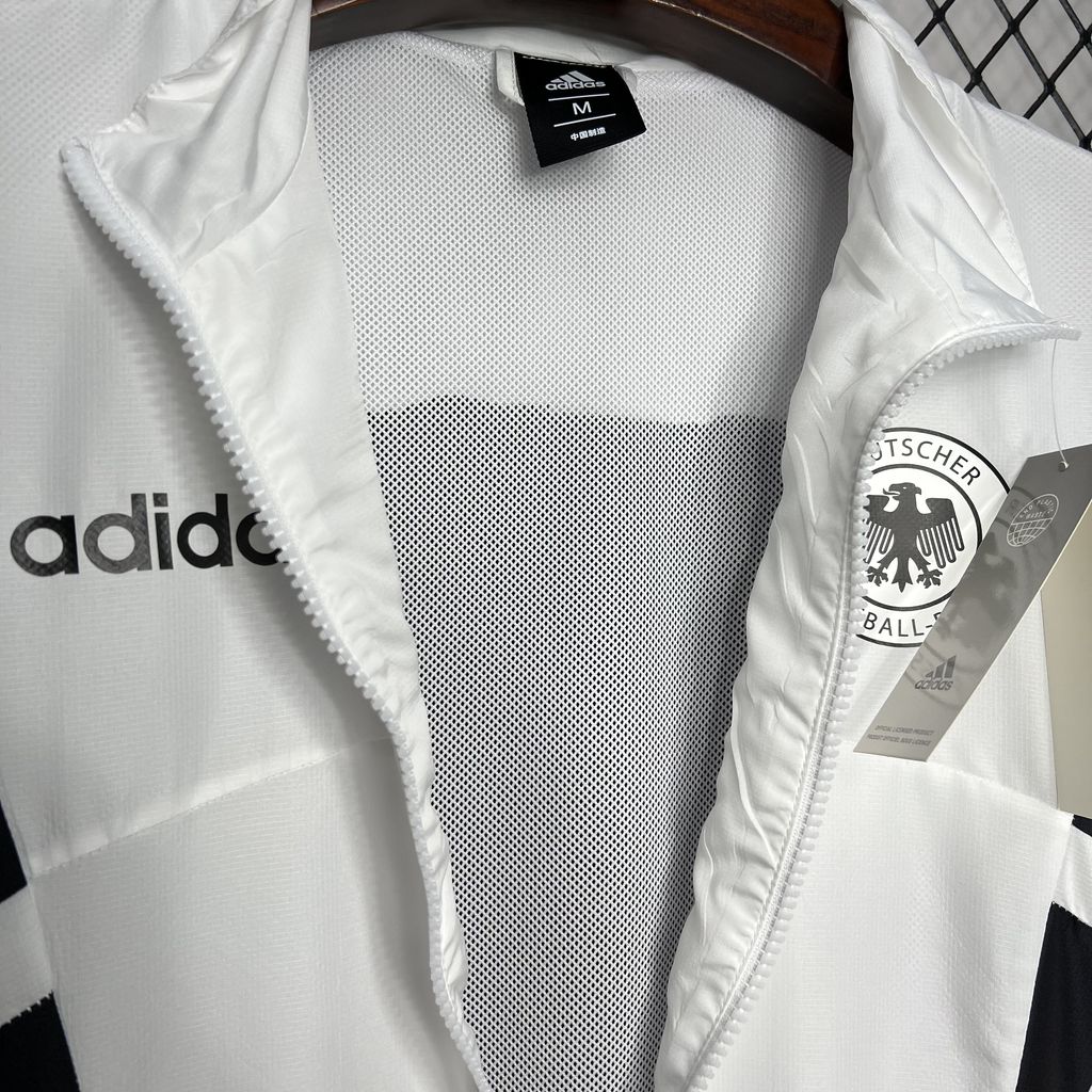 AlphaJersey-Germany 2024 White Windbreaker - Player Version