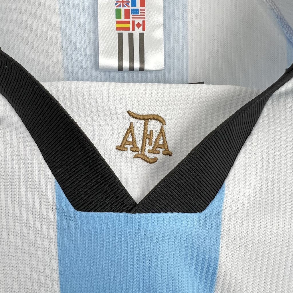 AlphaJersey-Retro Argentina 1998 Home Long Sleeves Jersey