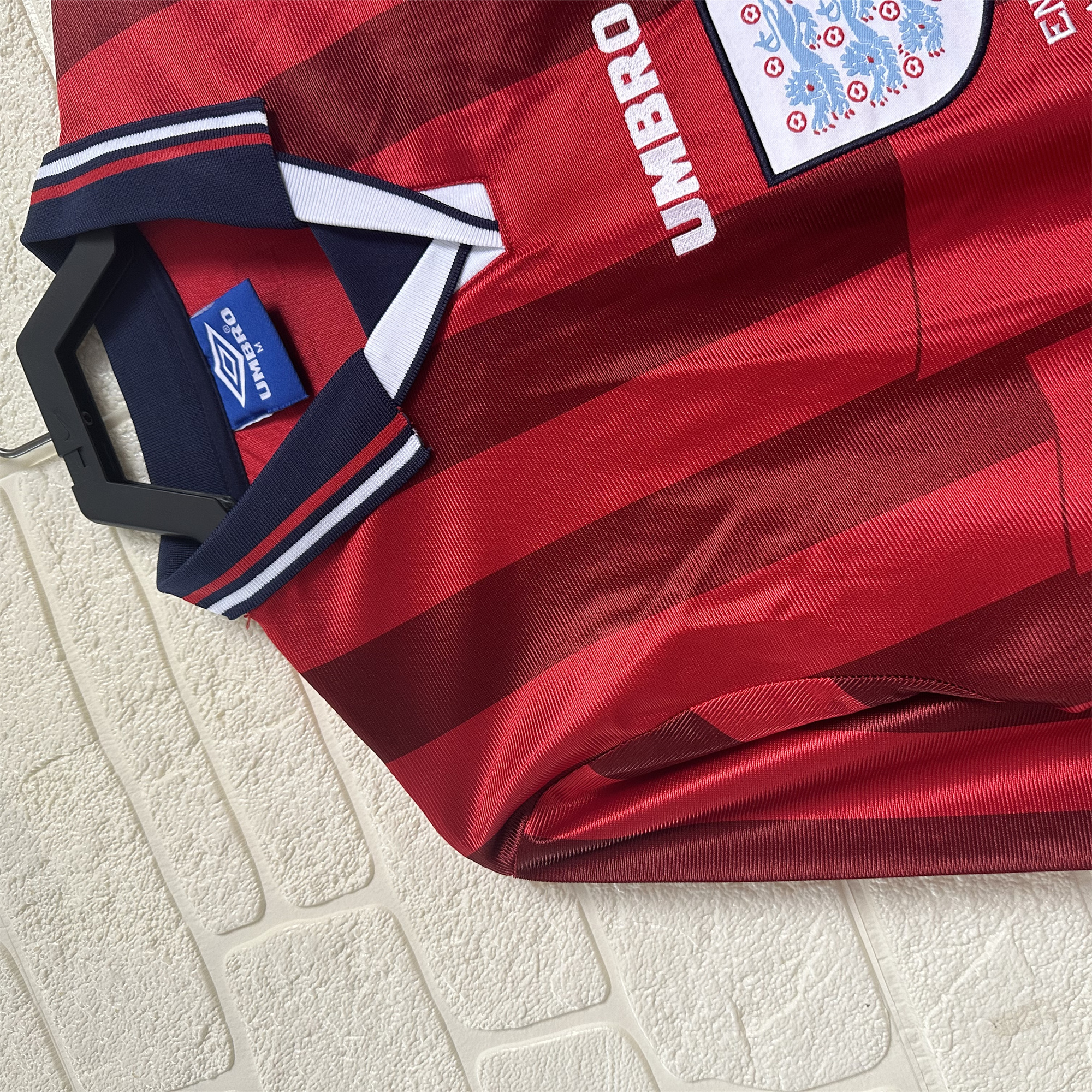 AlphaJersey-Retro England 1998 Away Long Sleeve Jersey