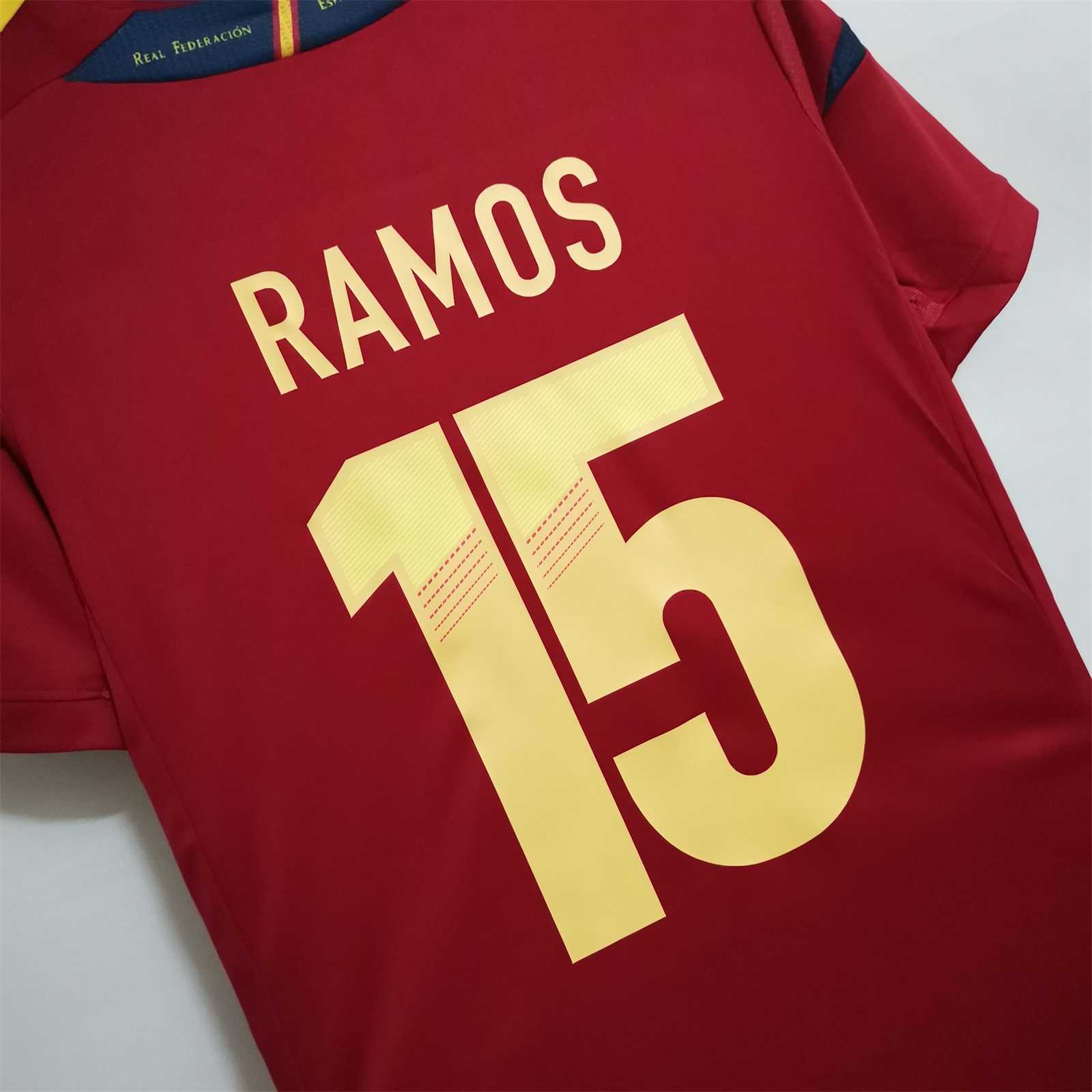 AlphaJersey-Retro Spain 2012 Home Stadium Jersey