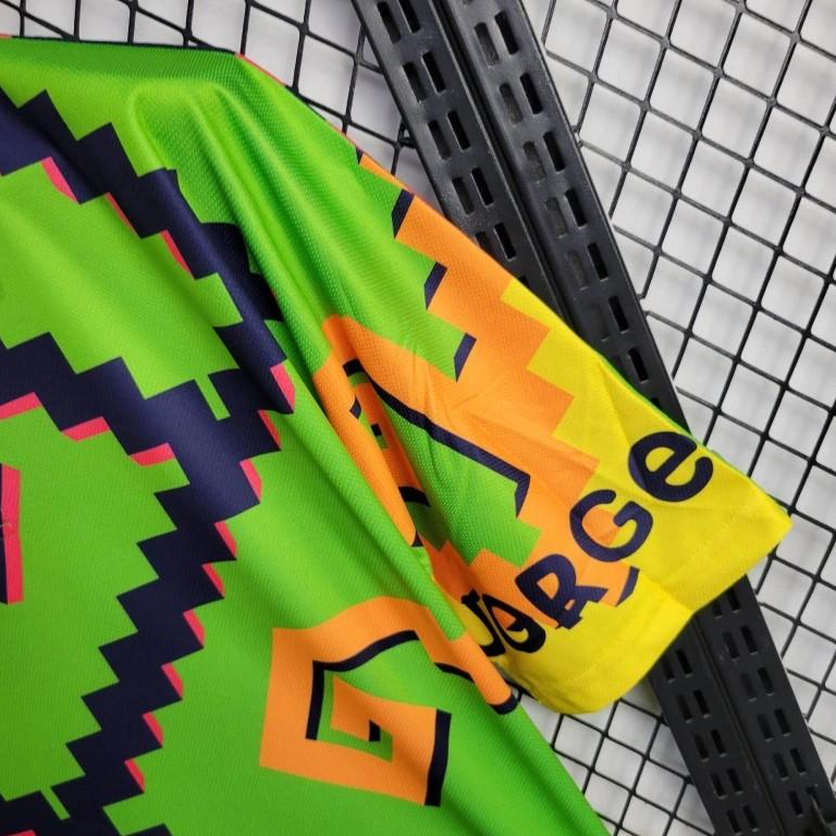 AlphaJersey-Retro Mexico 1995 Goalkeeper Green Black Jersey