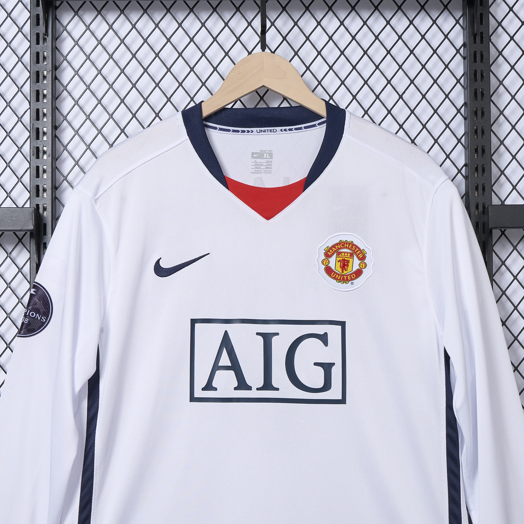 AlphaJersey-Retro Manchester United 08-09 Away Long Sleeve Jersey