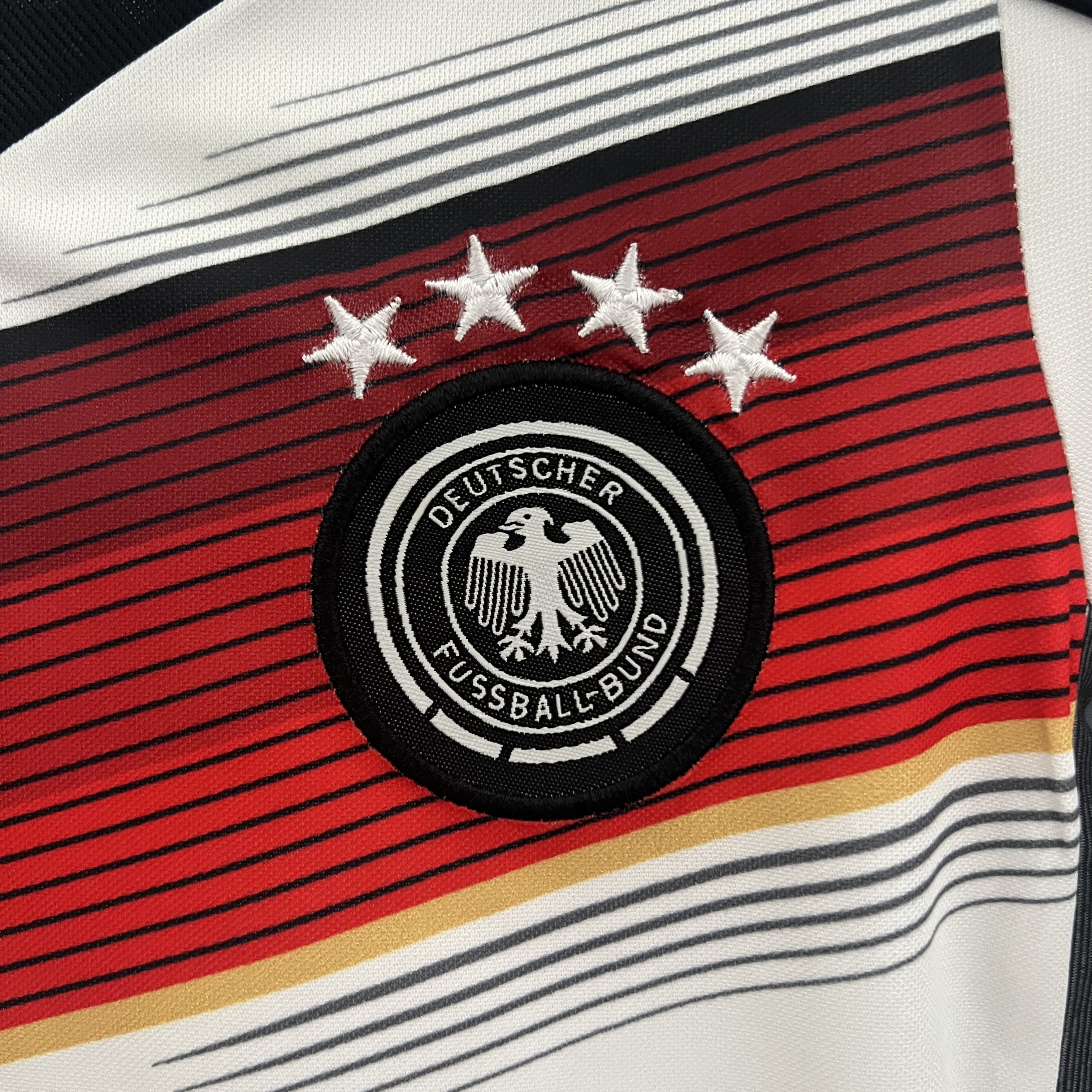 AlphaJersey-Retro Germany 2014 Home Stadium Kids Kit