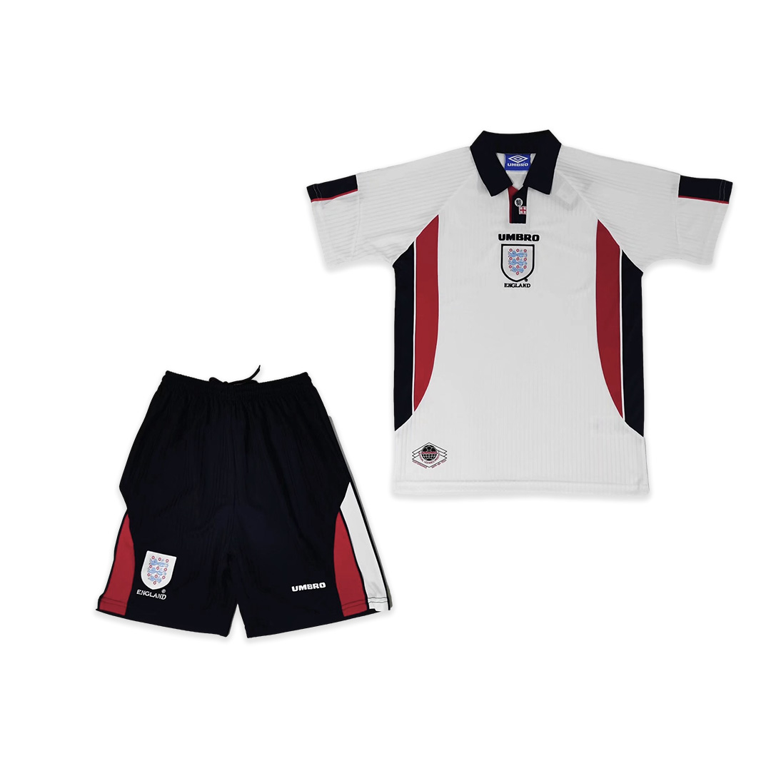 AlphaJersey-Retro England 1998 Home Stadium Kids Kit