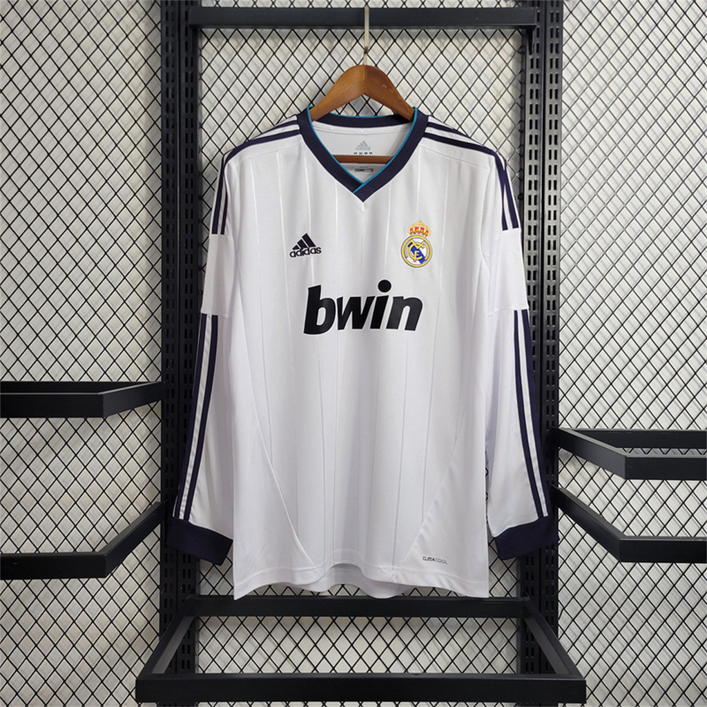 AlphaJersey-Real Madrid Retro 12-13 Home Long Sleeve Jersey