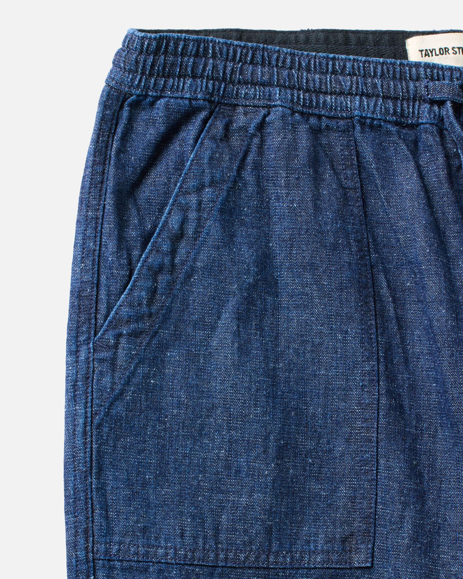 The Breakwater Pant in Rinsed Indigo Hemp Denim | Modern Menswear by yycbvcnbmmnbm