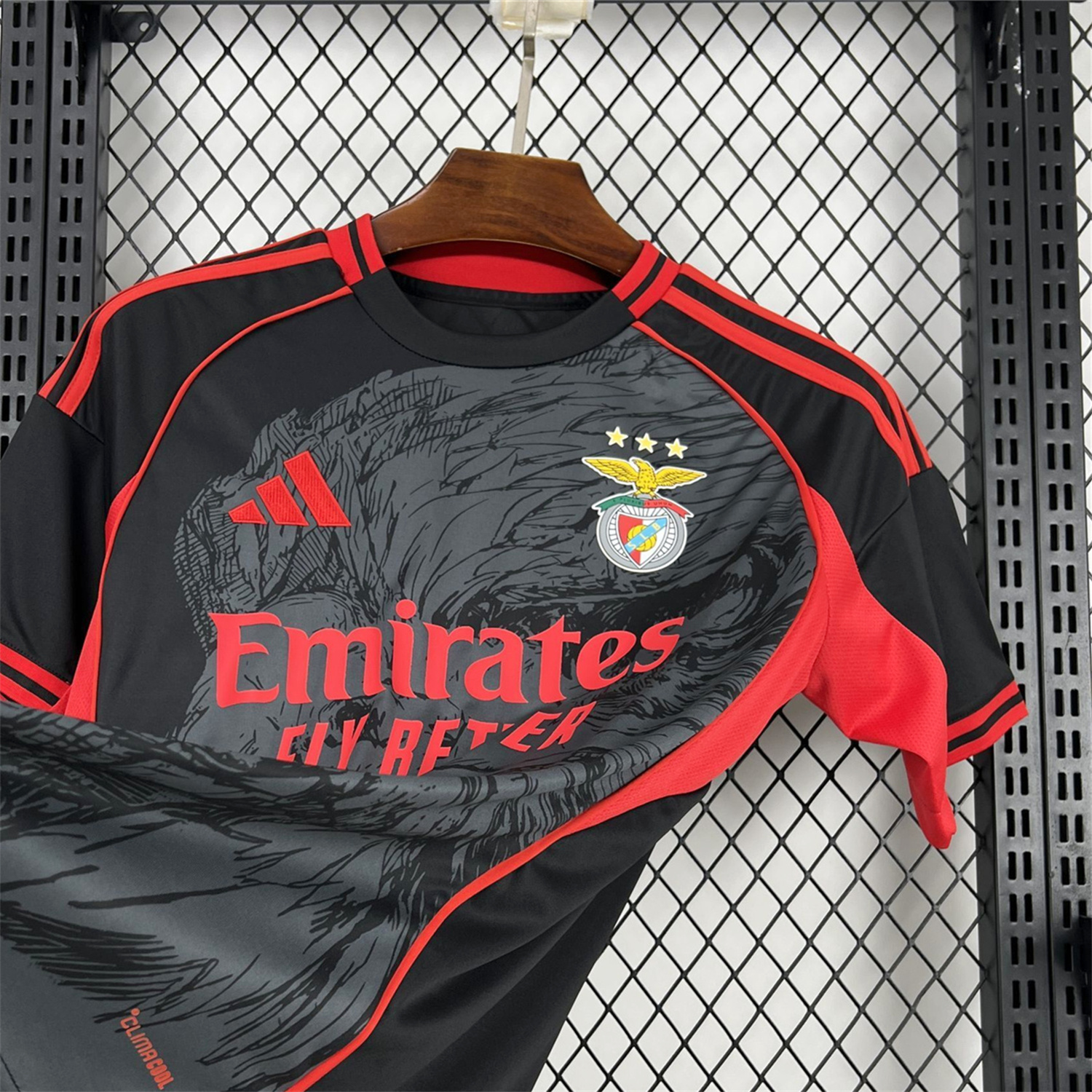 AlphaJersey-Benfica 25-26 Grey Eagle Black Special Jersey - Fans Version