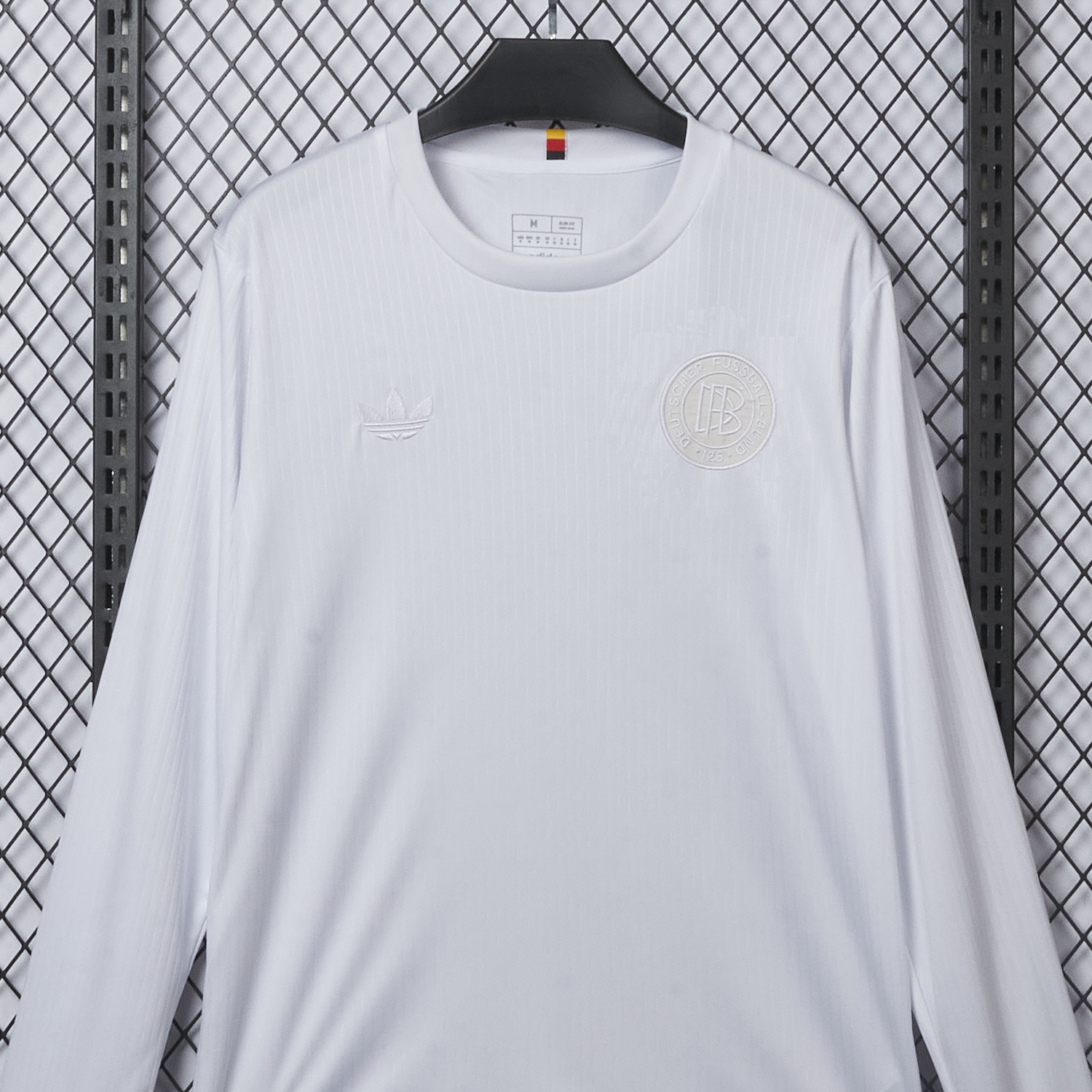 AlphaJersey-Germany 2025 125-Year Anniversary Pure White Long Sleeves Jersey - Fans Version