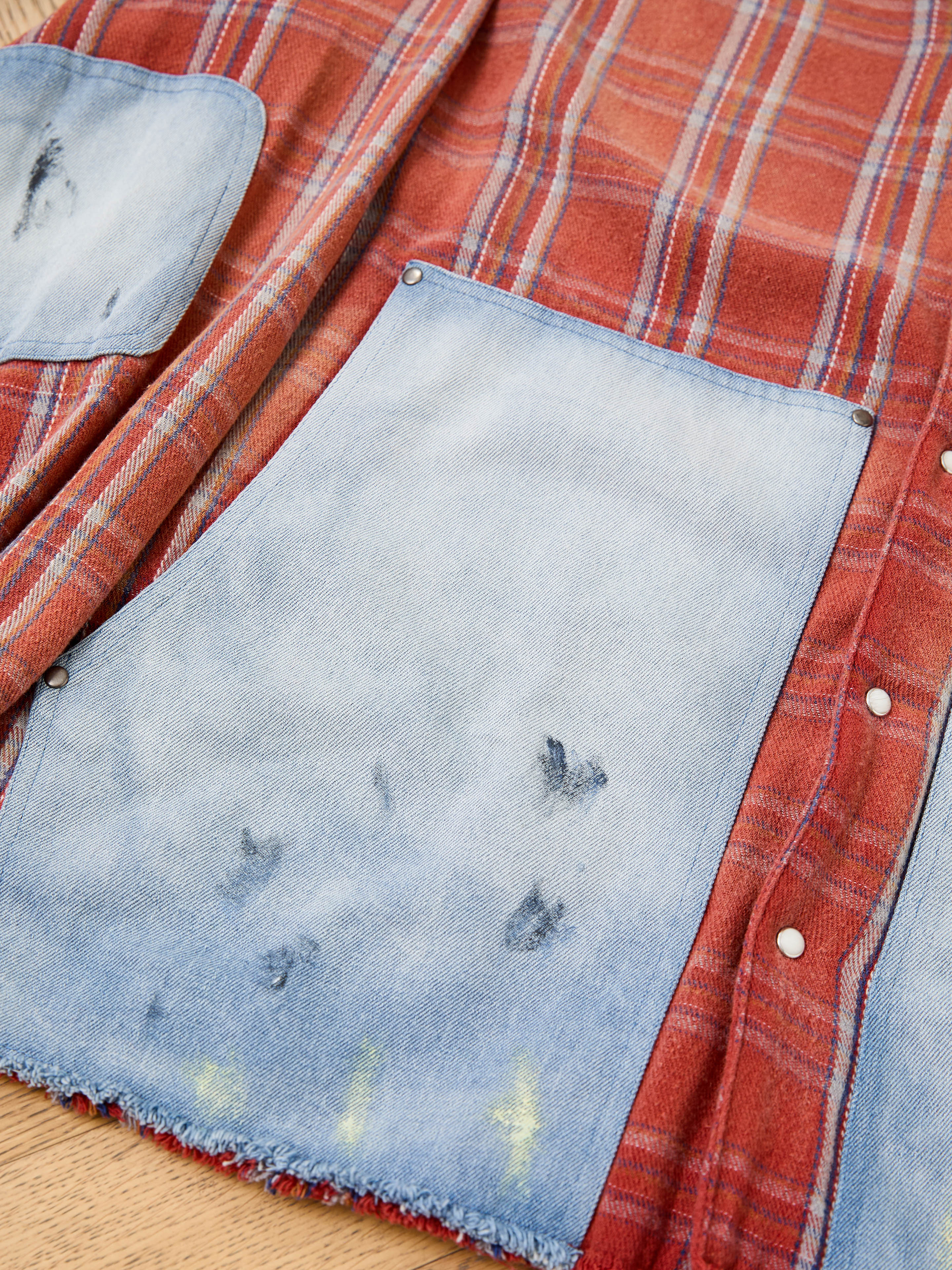 Plaid Denim Shirt | Modern Menswear by yycbvcnbmmnbm