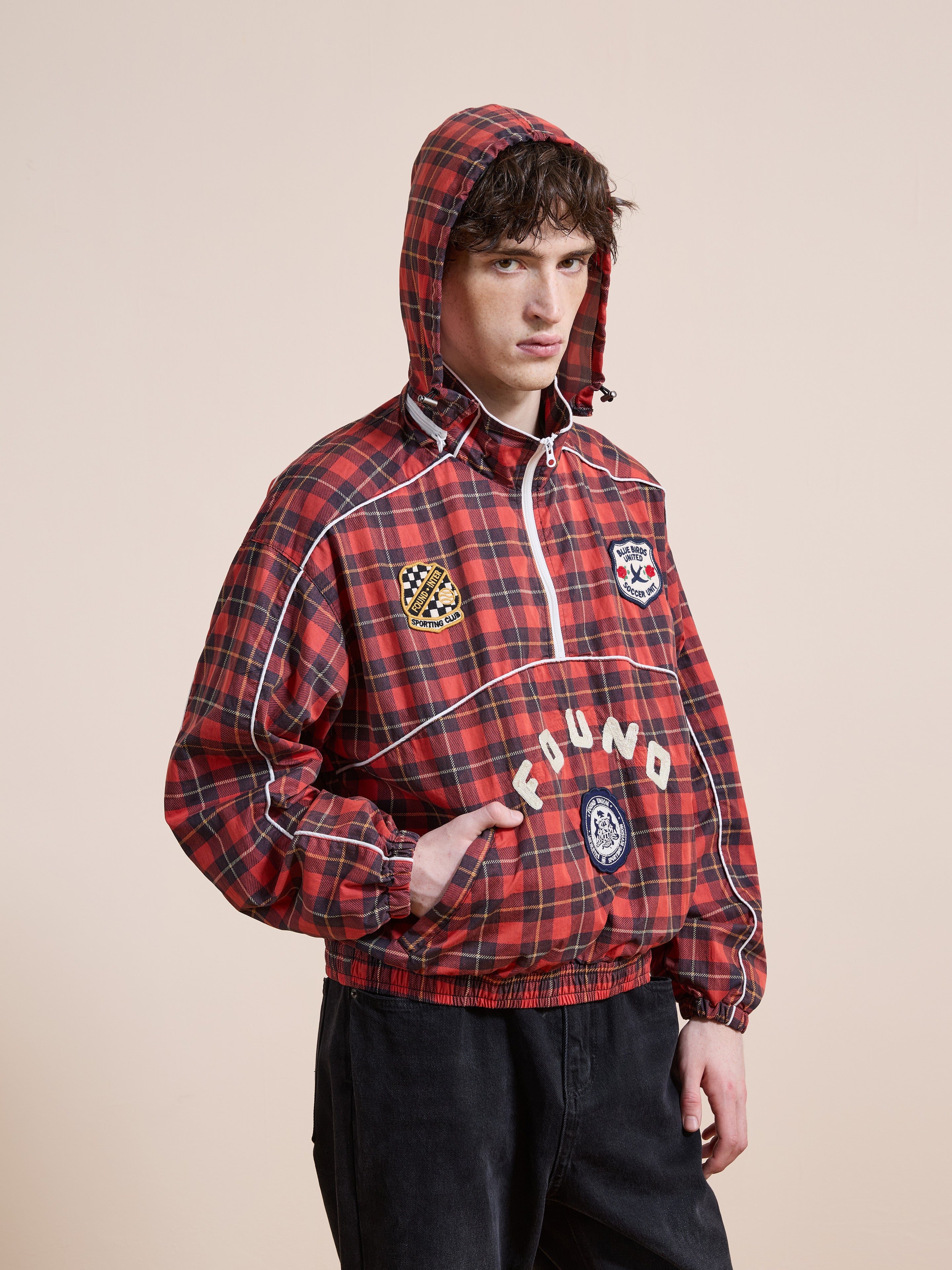 Red Plaid Track Jacket | Modern Menswear by yycbvcnbmmnbm