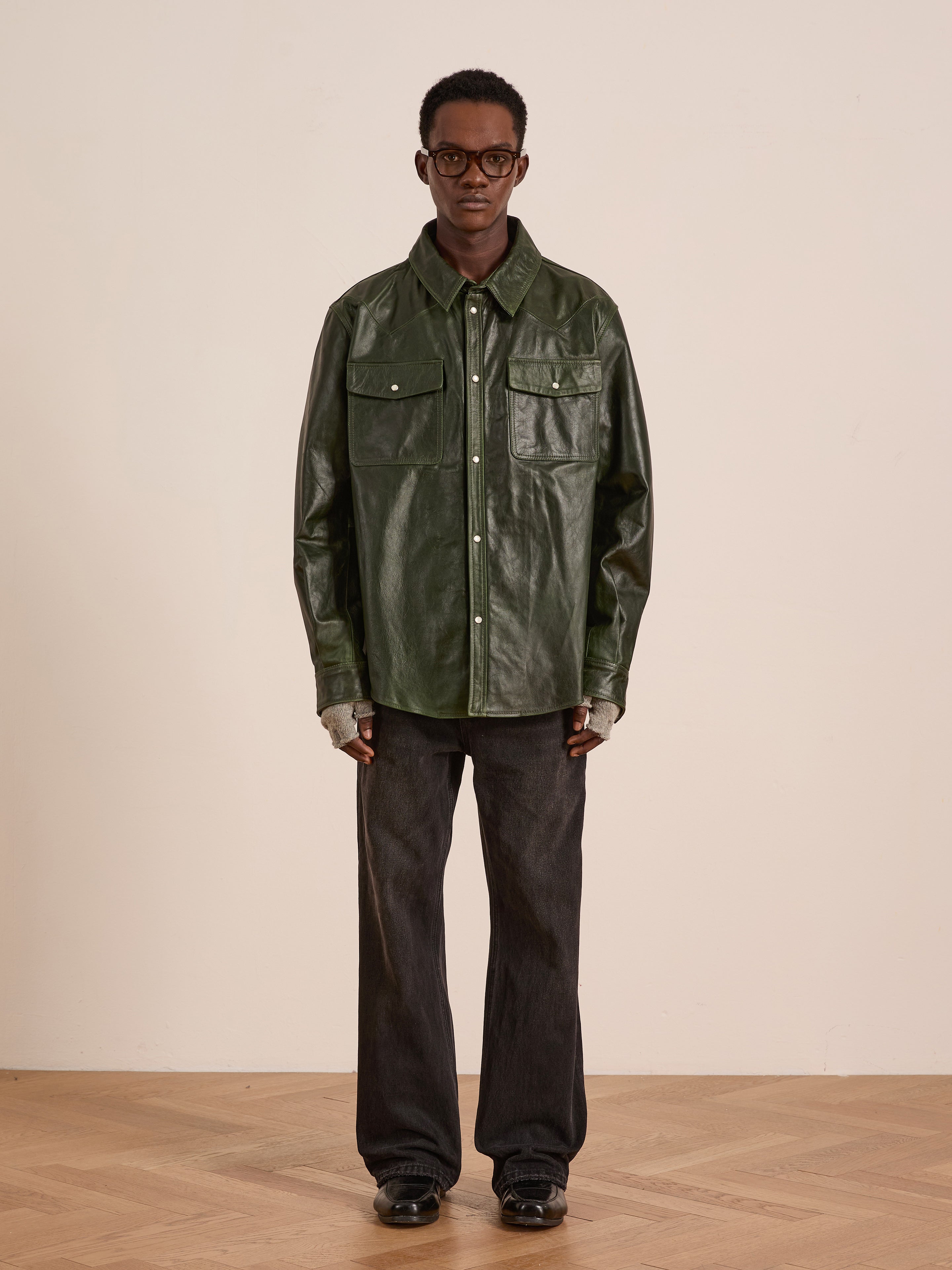 Forest Leather Western Shirt | Modern Menswear by yycbvcnbmmnbm