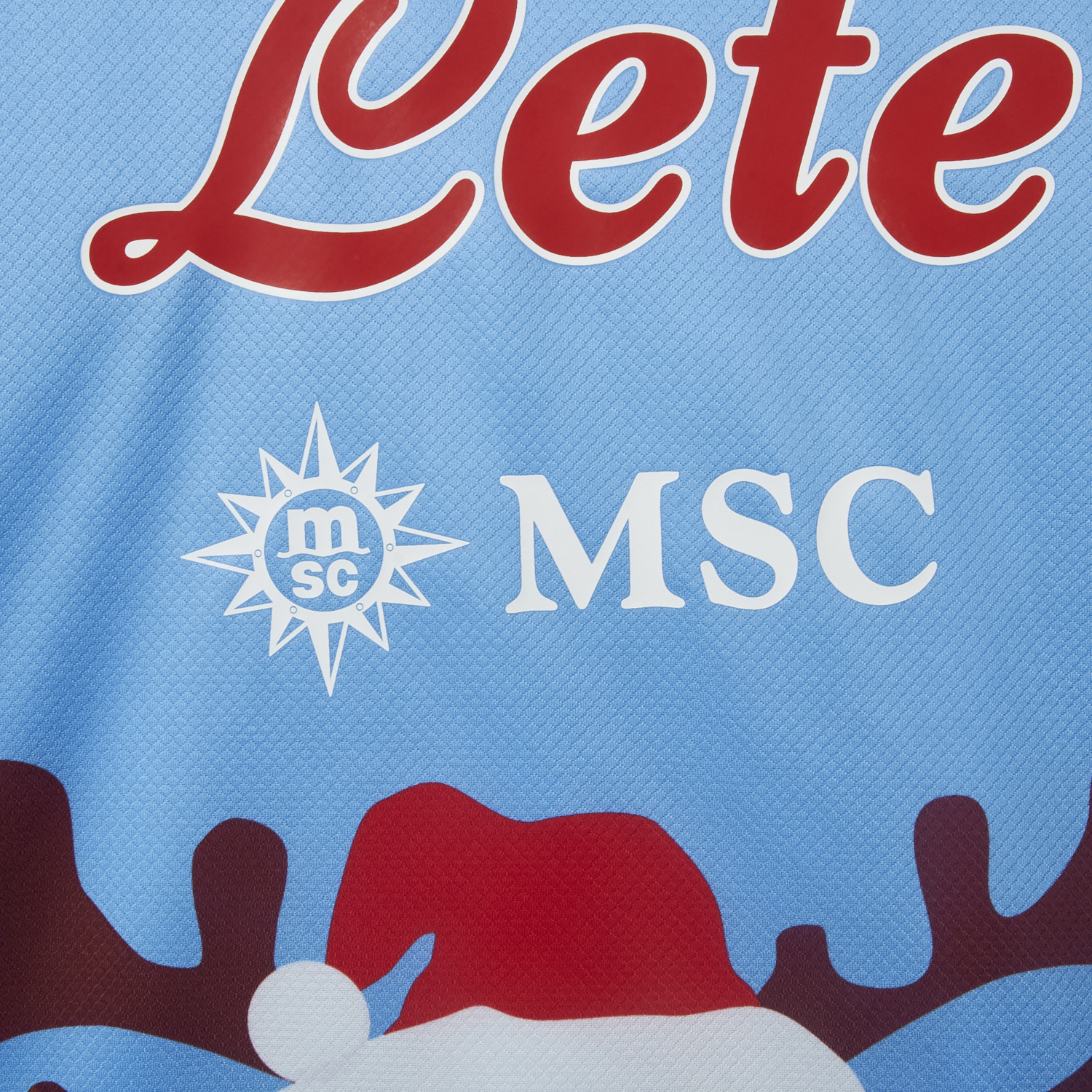 AlphaJersey-Napoli 25-26 Blue Christmas Elk Special Edition Jersey - Fans Version