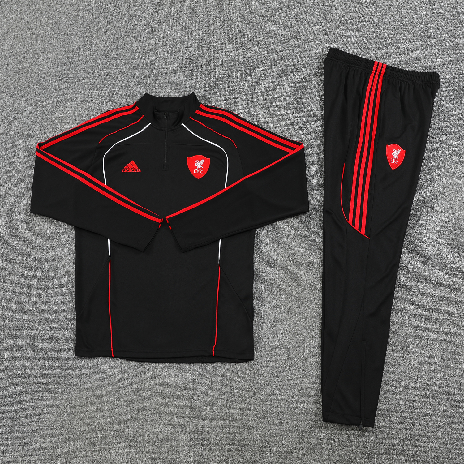 AlphaJersey-Liver.pool 25-26 Long Sleeve Training Set - Black Top & Pants