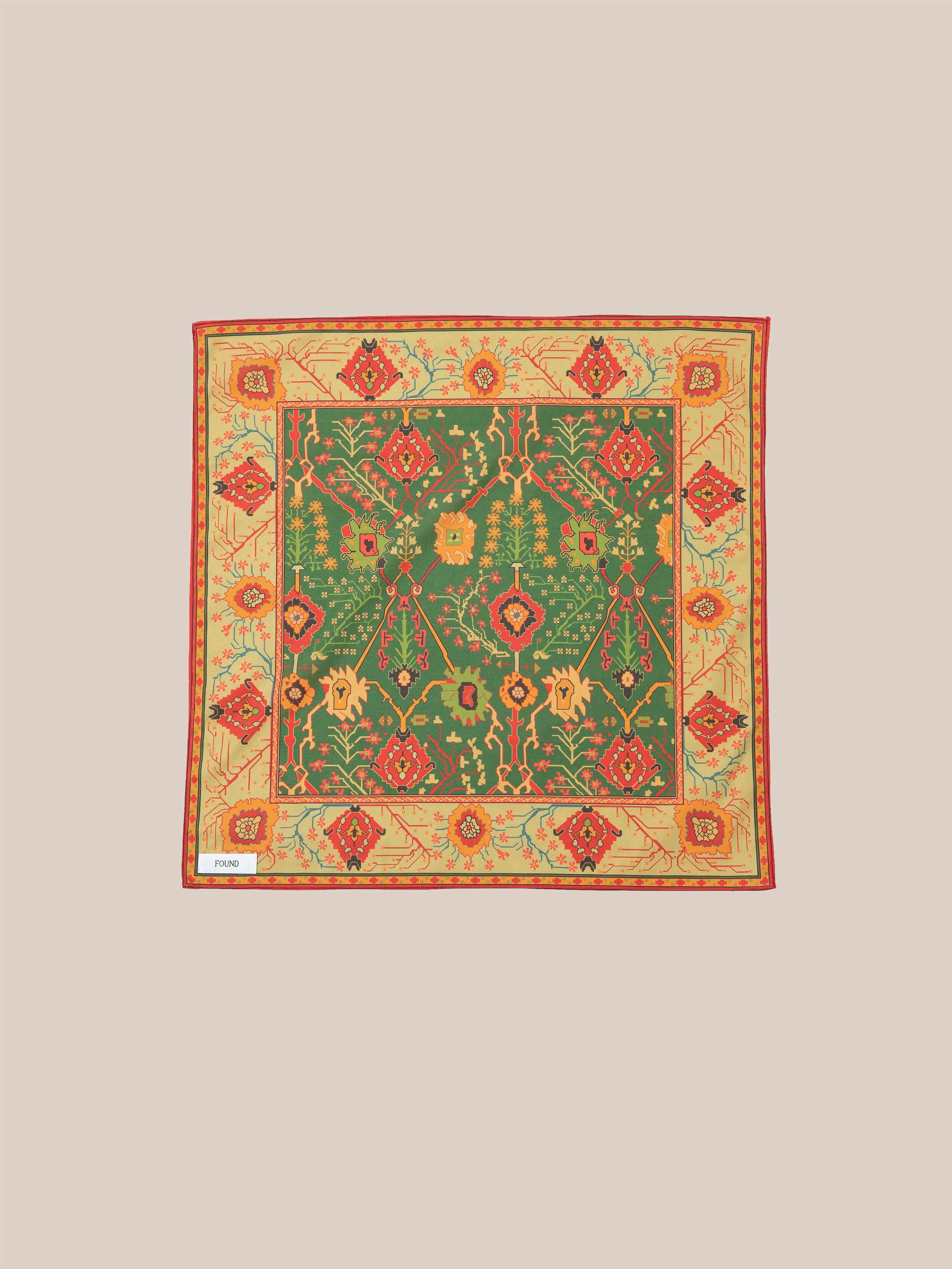 Botanical Mosaic Bandana | Modern Menswear by yycbvcnbmmnbm