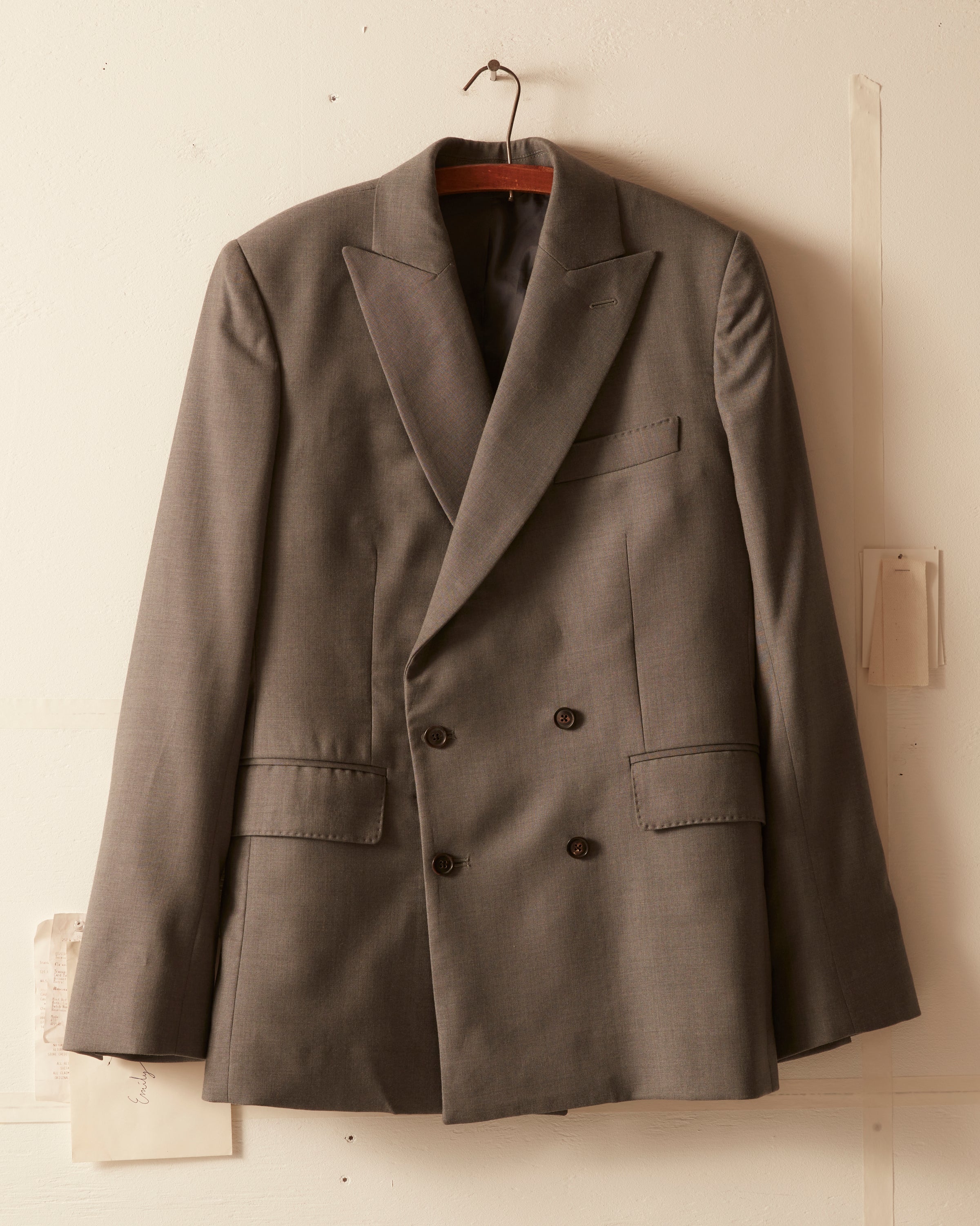 Tropical Wool Double-Breasted Suit Jacket | Modern Menswear by yycbvcnbmmnbm