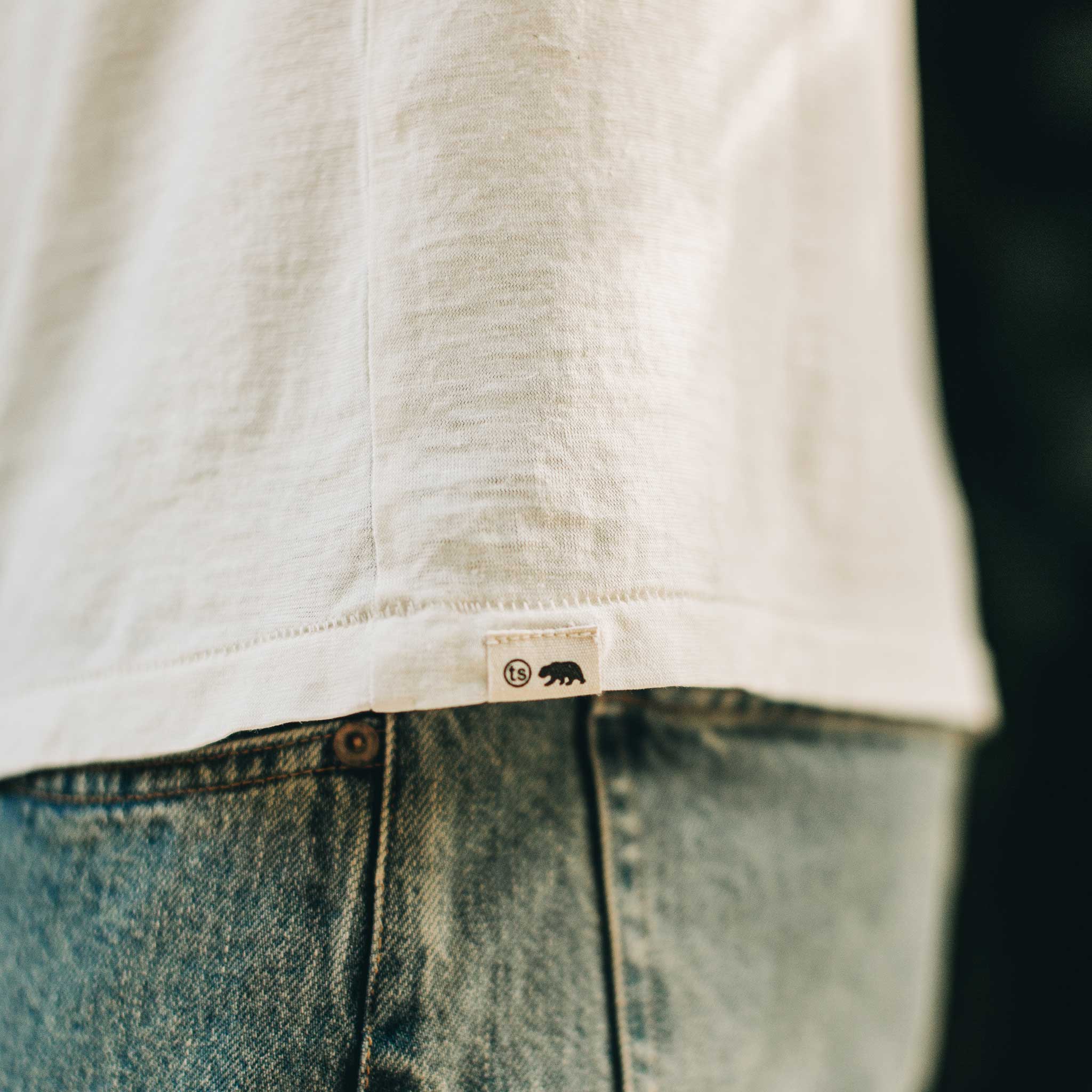 The Cotton Hemp Tee in Natural | Modern Menswear by yycbvcnbmmnbm
