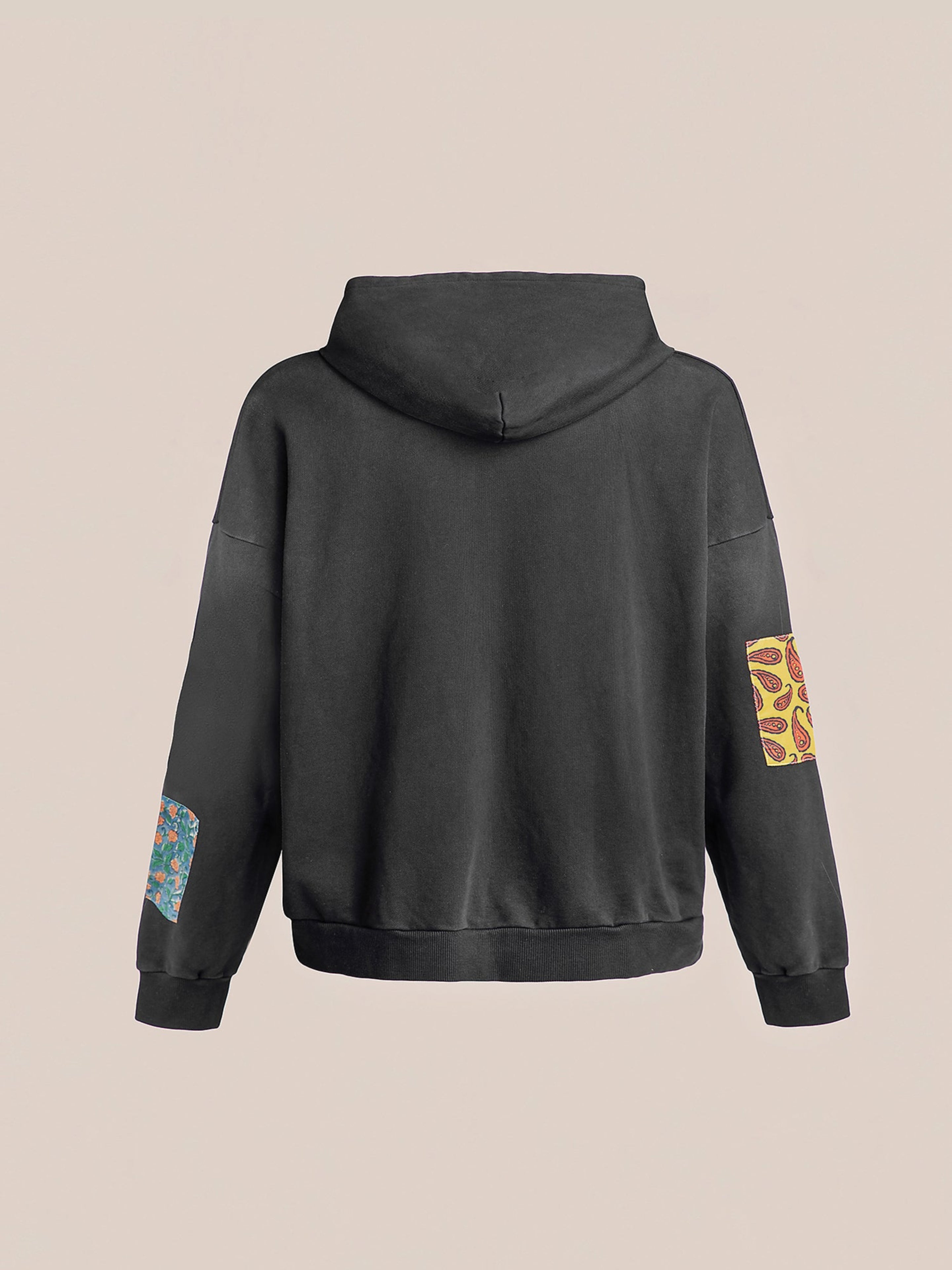 Tapestry Patchwork Zip Up Hoodie | Modern Menswear by yycbvcnbmmnbm