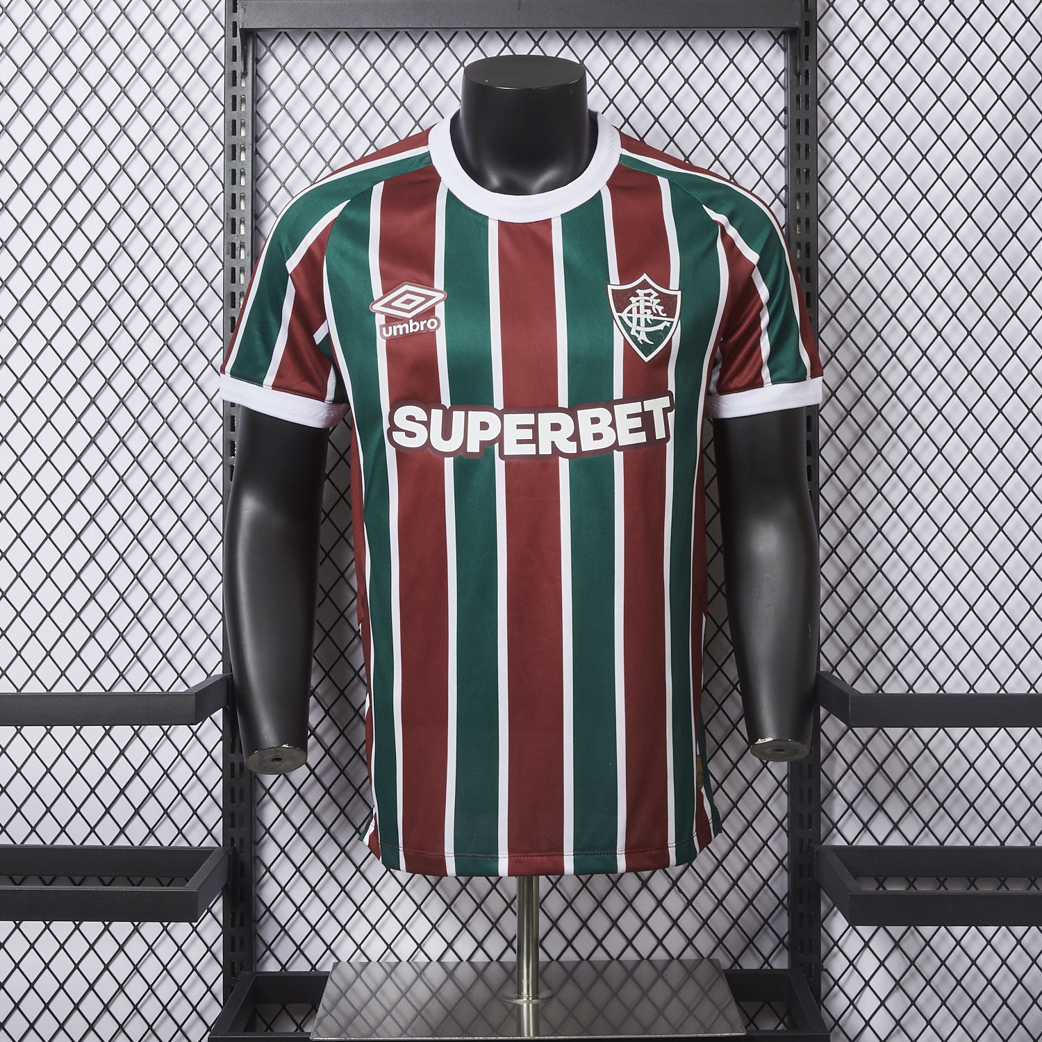 AlphaJersey-Fluminense 25-26 Home Jersey With Chest Sponsor - Player Version