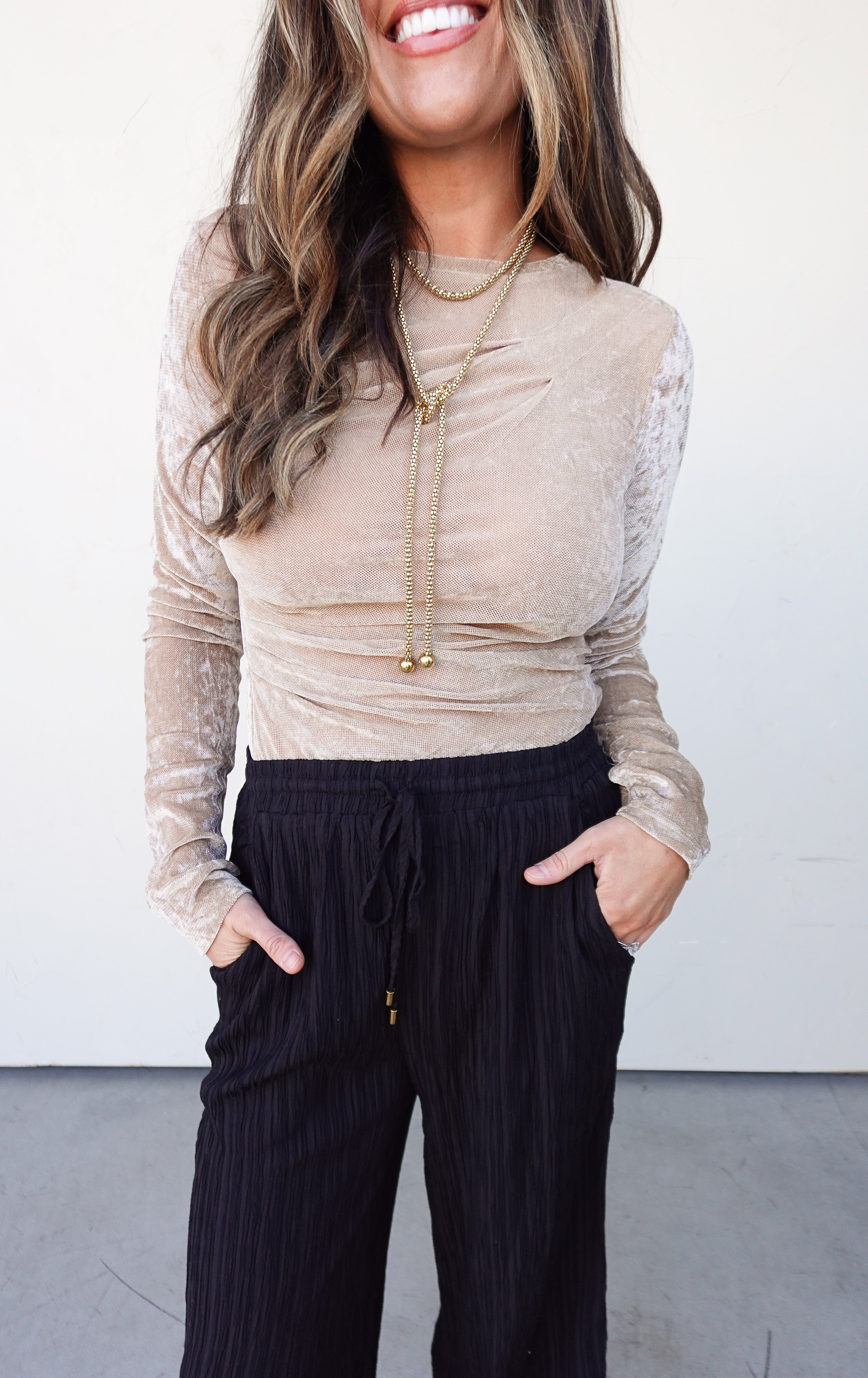 Champagne Velvet Bodysuit | Elegant Women's Fashion by coolavocek