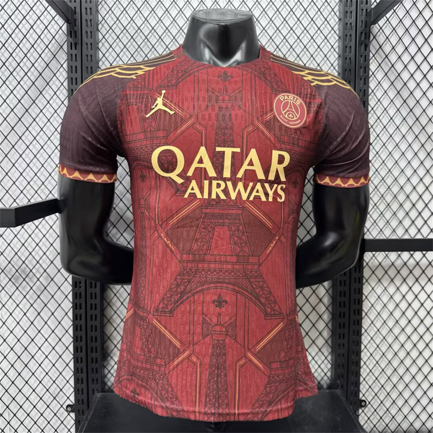 AlphaJersey-Paris Saint-Germain PSG 25-26 Red Eiffel Tower Concept Special Jersey - Player Version