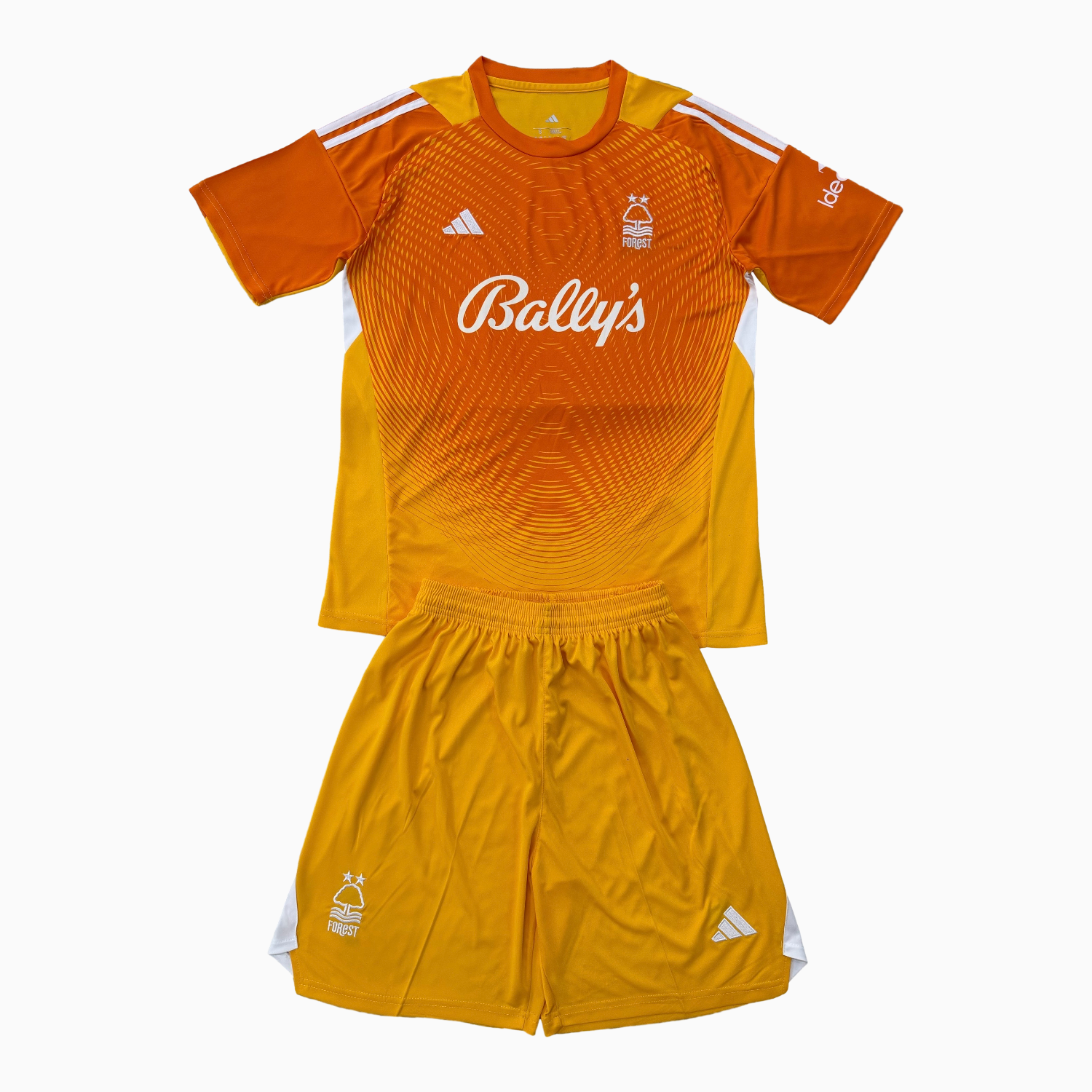 AlphaJersey-Nottingham Forest 25-26 Orange Goalkeeper Men's Adult Jersey Set - Fans Version