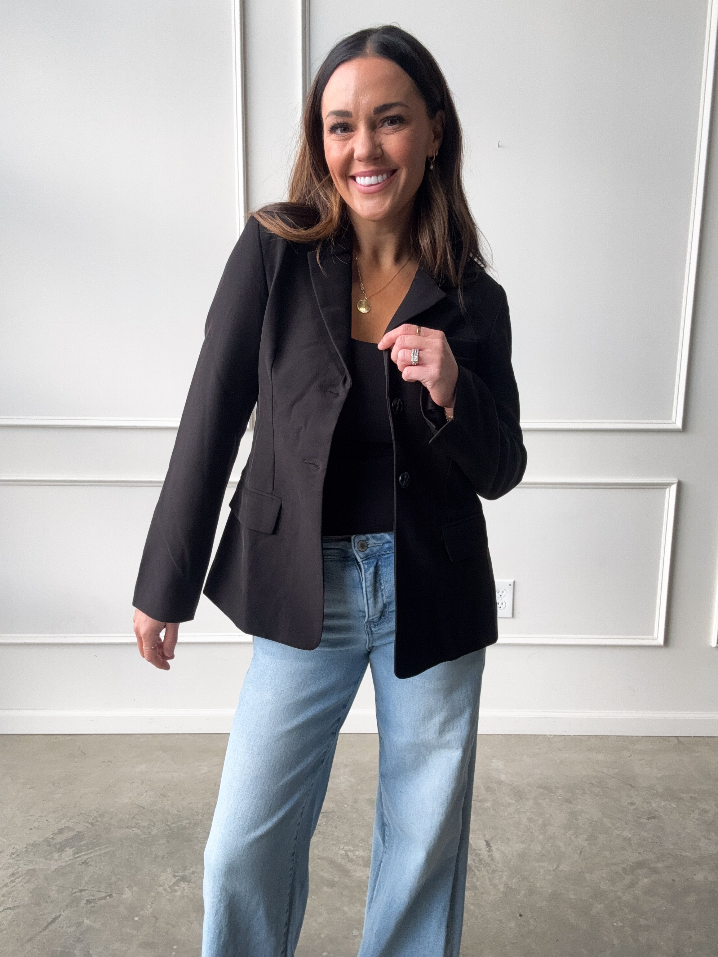 Black Fitted Blazer | Elegant Women's Fashion by coolavocek