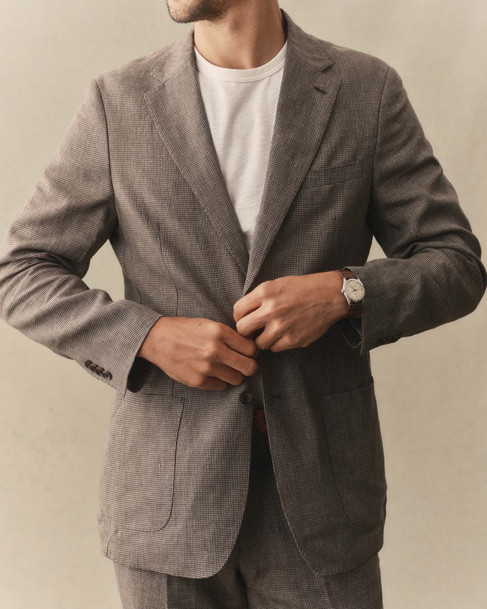 The Stevens Sportcoat in Morel Micro Check | Modern Menswear by yycbvcnbmmnbm