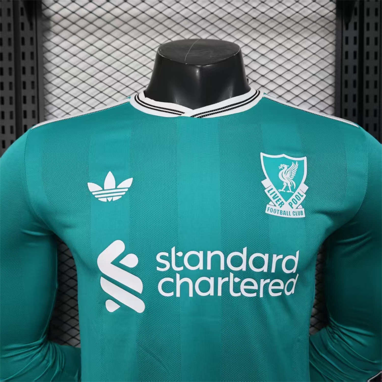 AlphaJersey-Liver.pool 25-26 Third Green Long Sleeves Jersey - Player Version