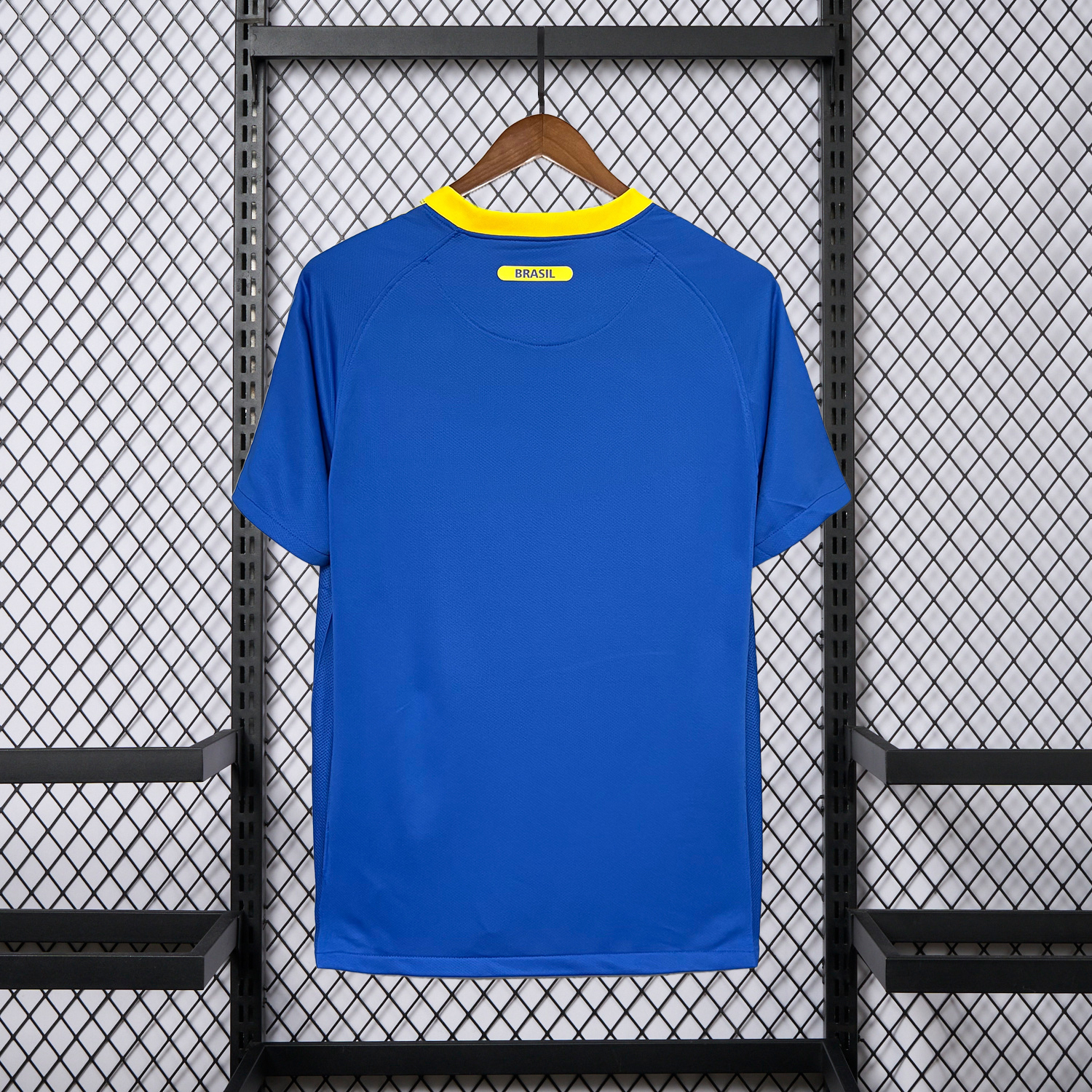 AlphaJersey-Retro Brazil 2010 Away Blue Jersey