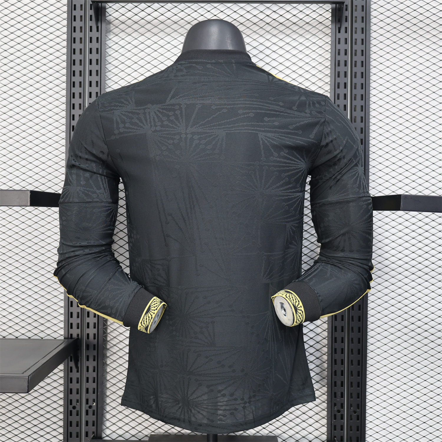 AlphaJersey-Mexico 2025 Gold Cup Black Long Sleeves Jersey - Player Version