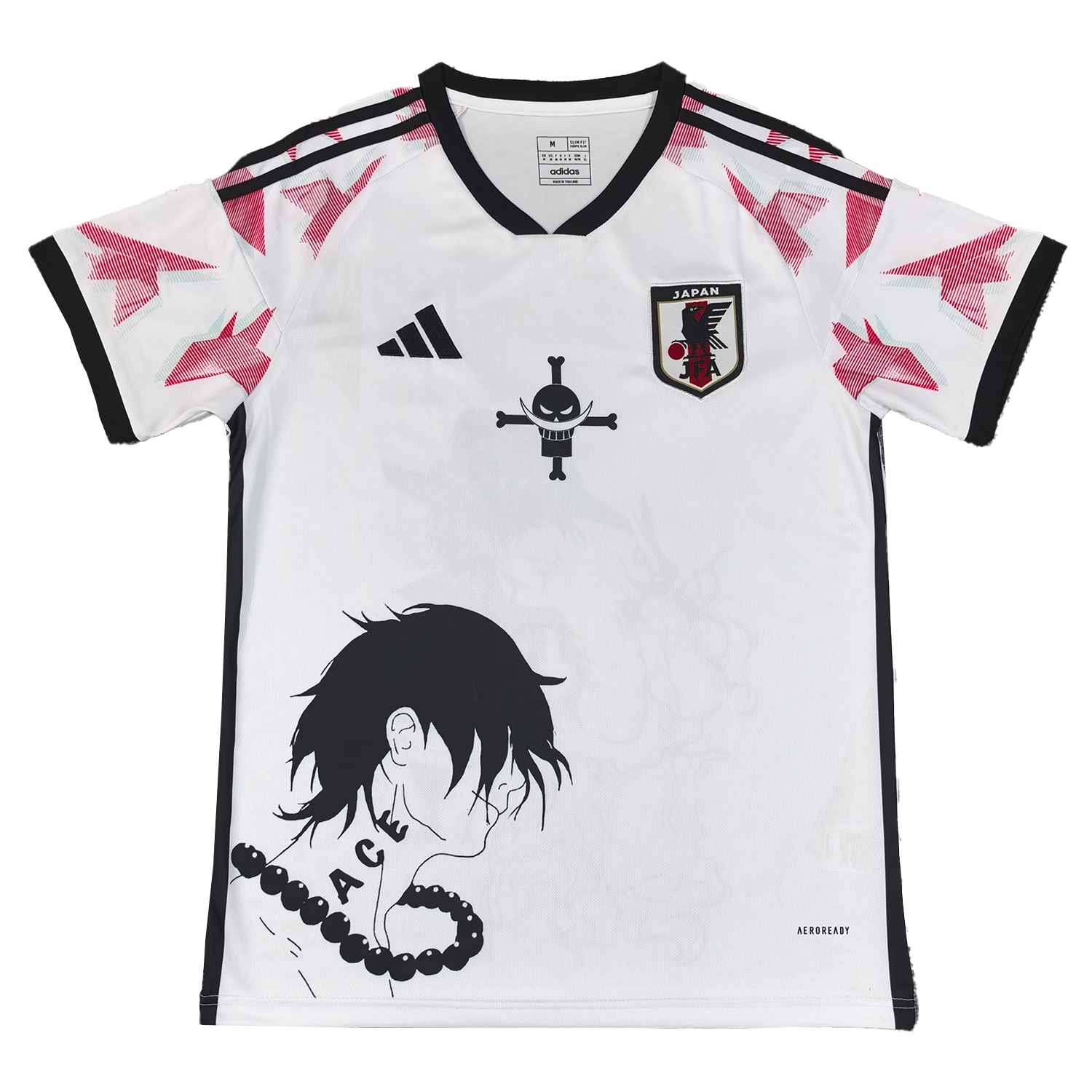 AlphaJersey-Japan 25-26 Ace Silhouette White Jersey - Fans Version