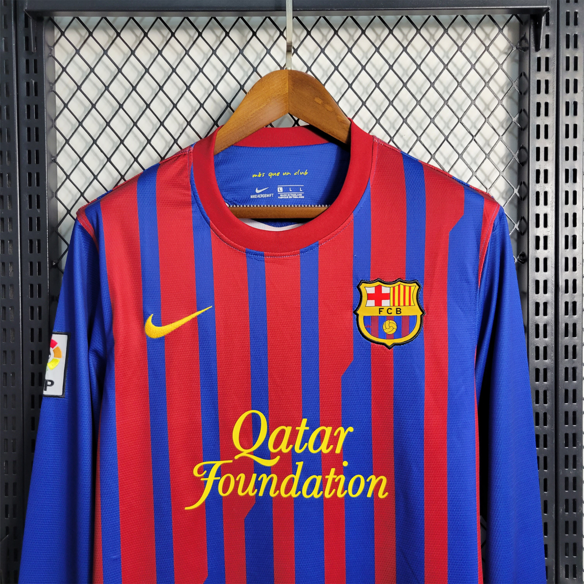 AlphaJersey-Retro Barcelona 11-12 Home Stadium Long Sleeve Jersey