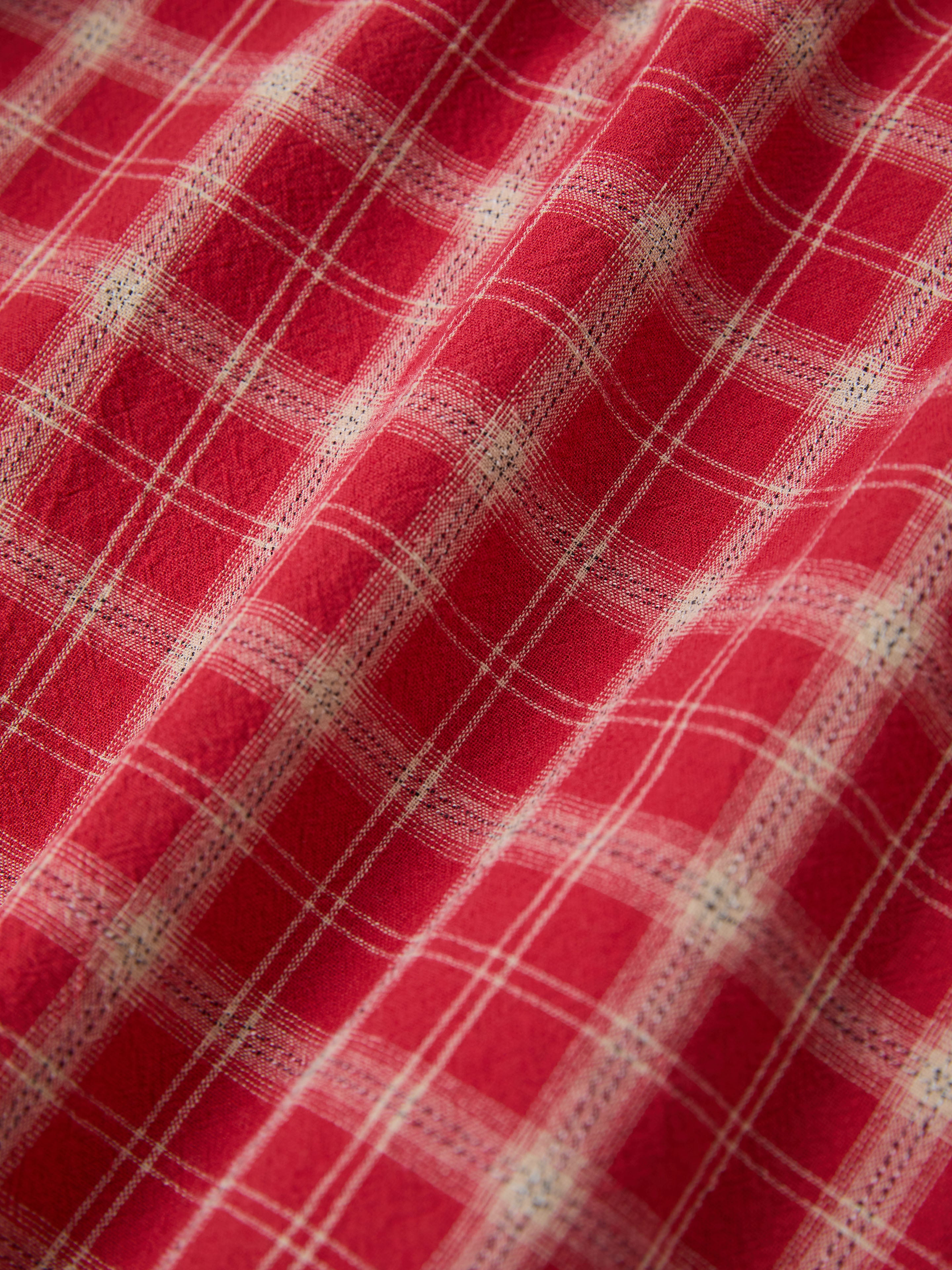 Raw Cut Fringe Plaid Camp Shirt | Modern Menswear by yycbvcnbmmnbm