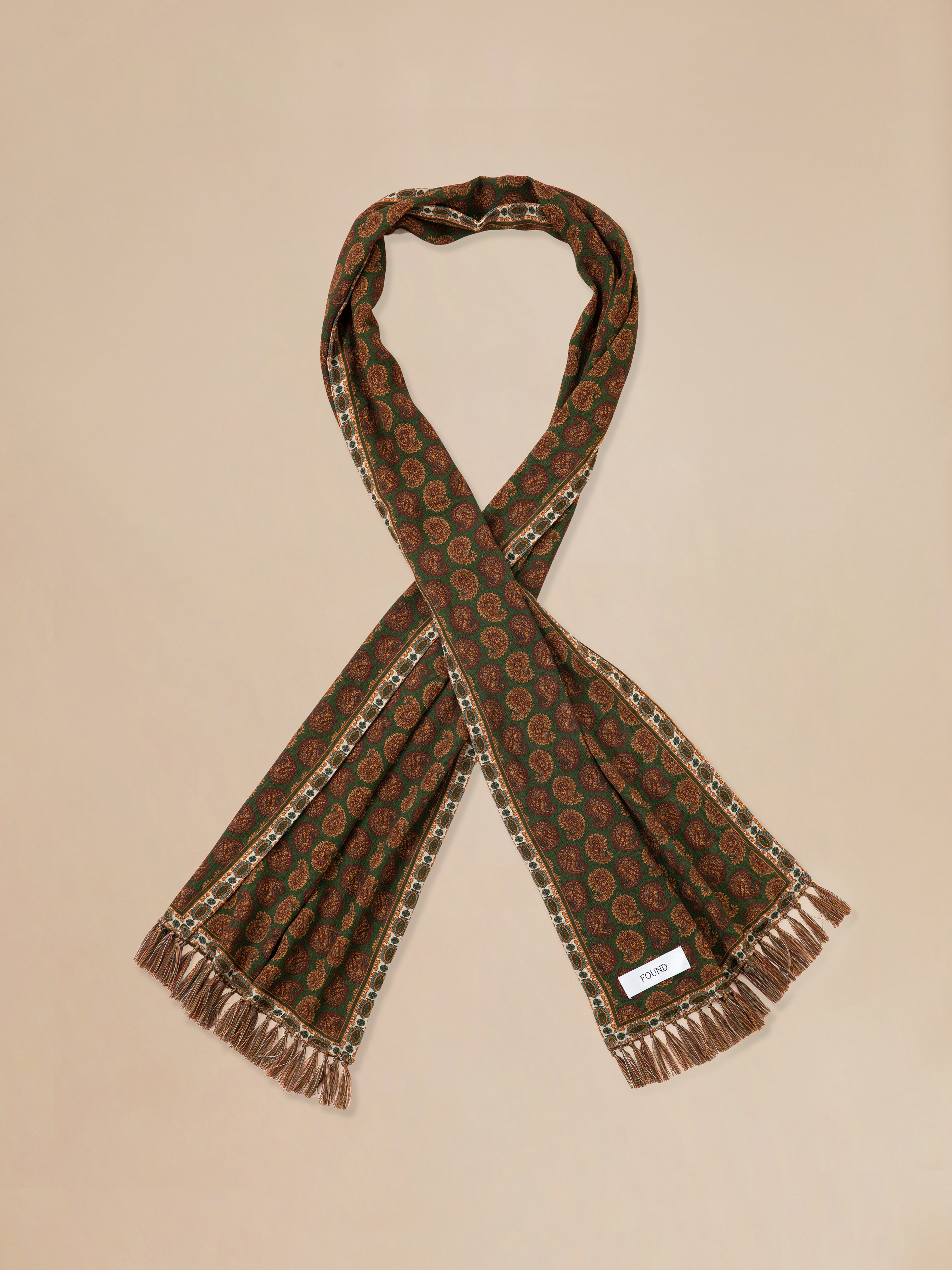 Paisley Forest Scarf | Modern Menswear by yycbvcnbmmnbm