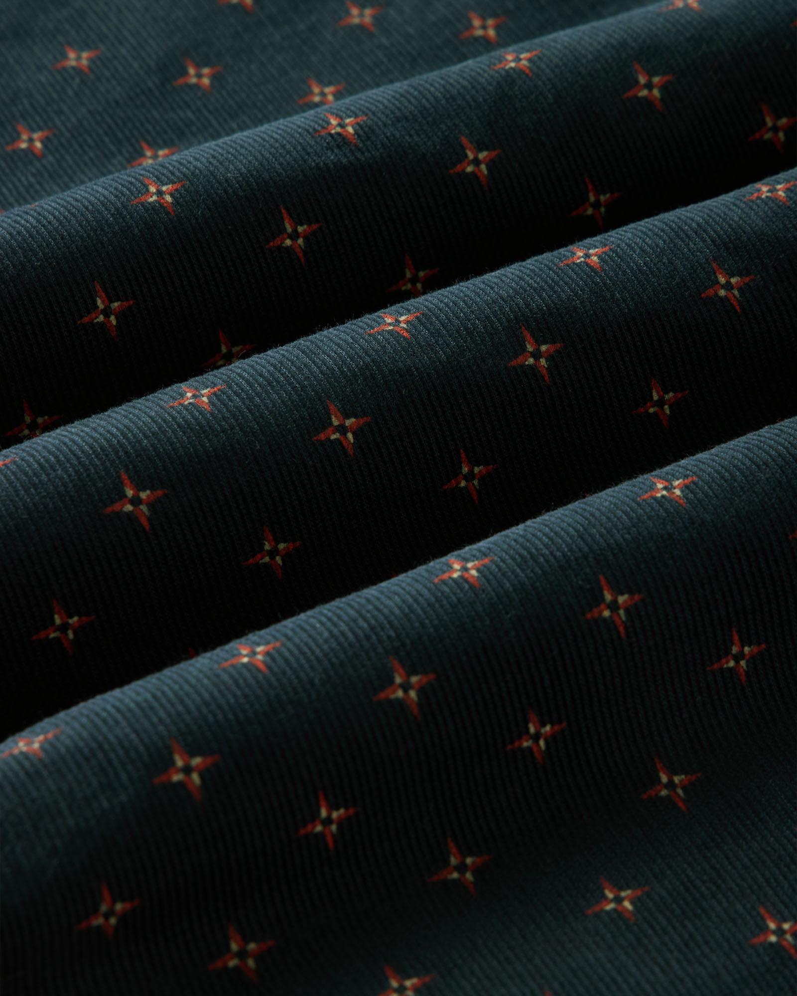 The Conrad Shirt in Navy Pigeon Foulard Pincord | Modern Menswear by yycbvcnbmmnbm