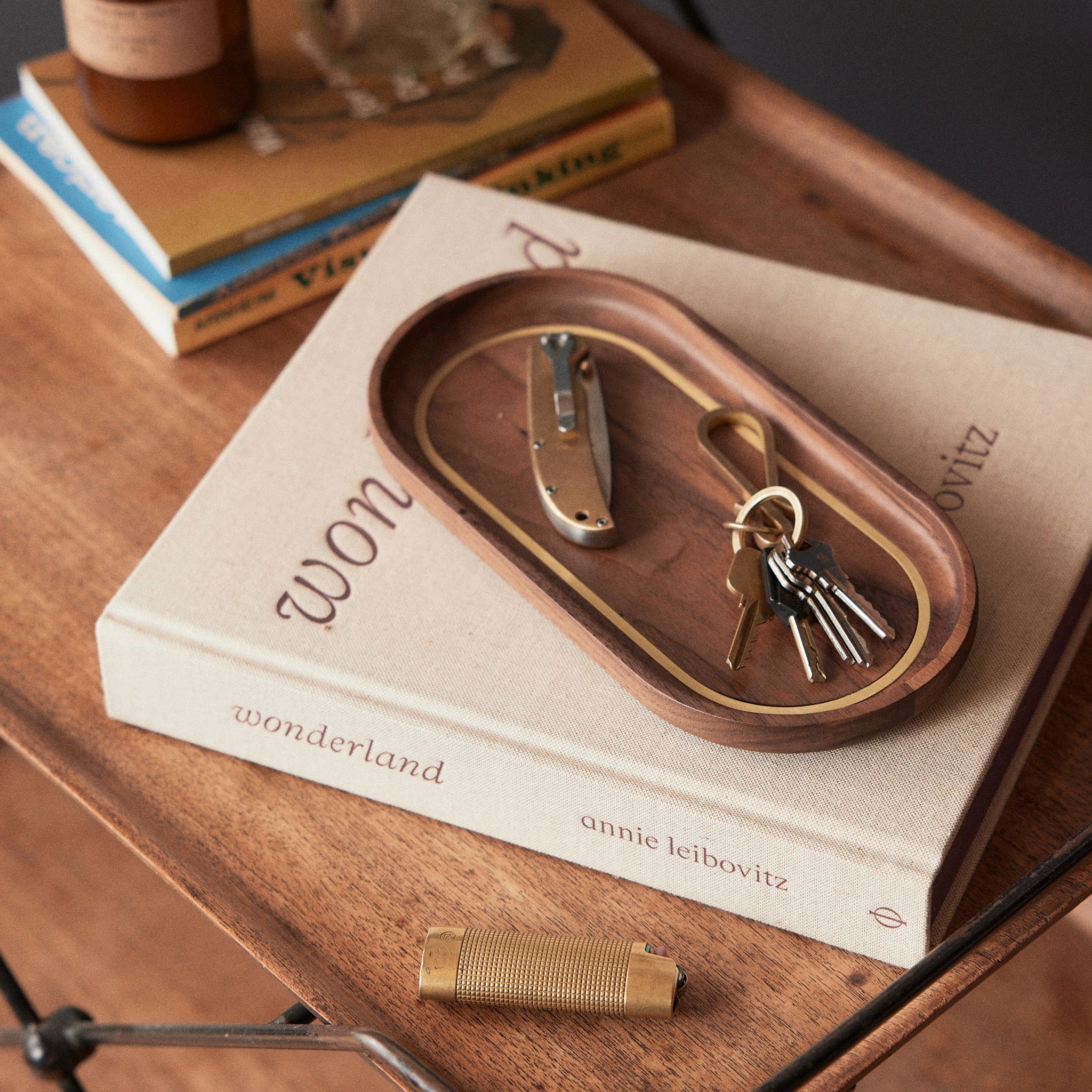 The Valet Tray in Walnut and Brass | Modern Menswear by yycbvcnbmmnbm