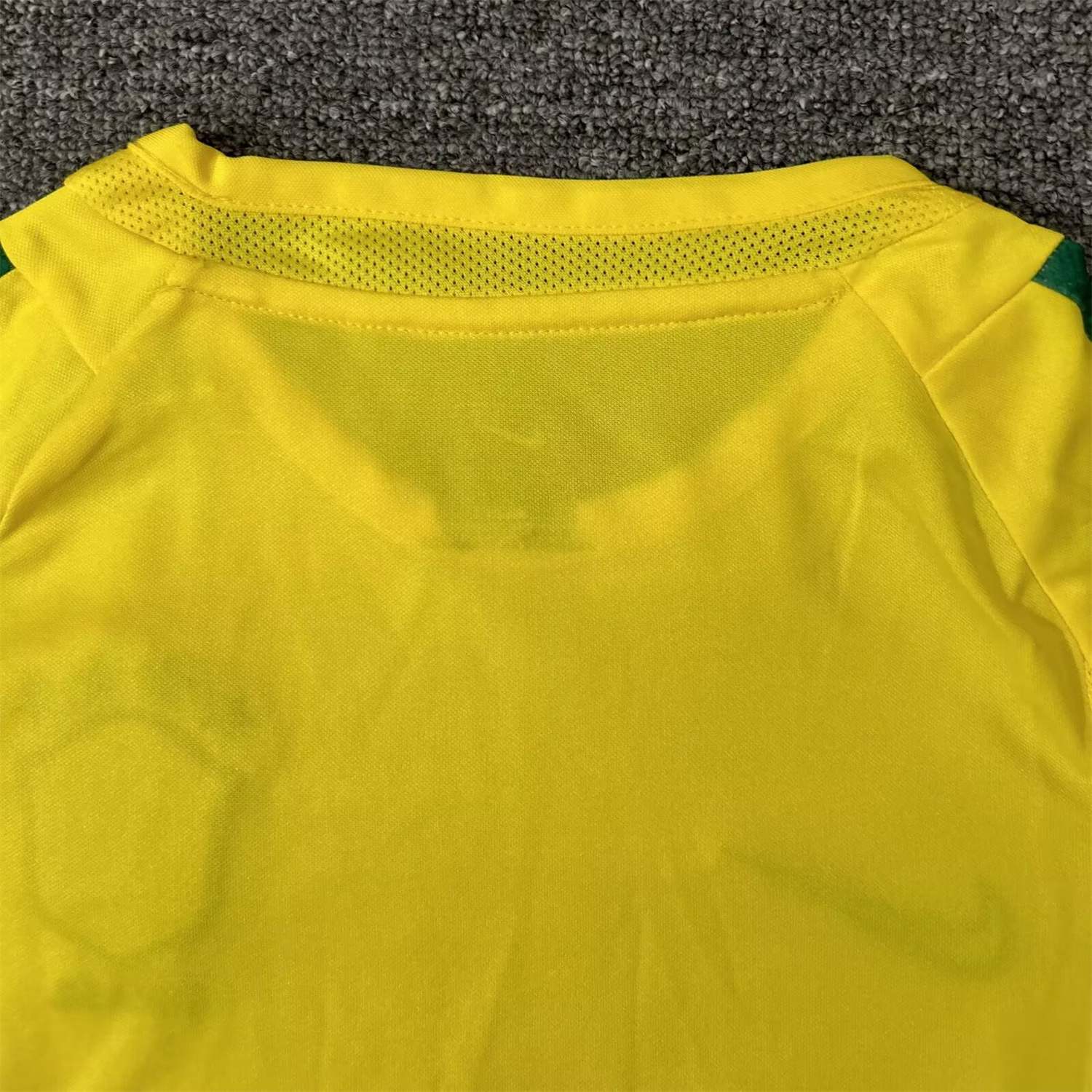 AlphaJersey-Retro Brazil 2002 Home Long Sleeves Kids Kit