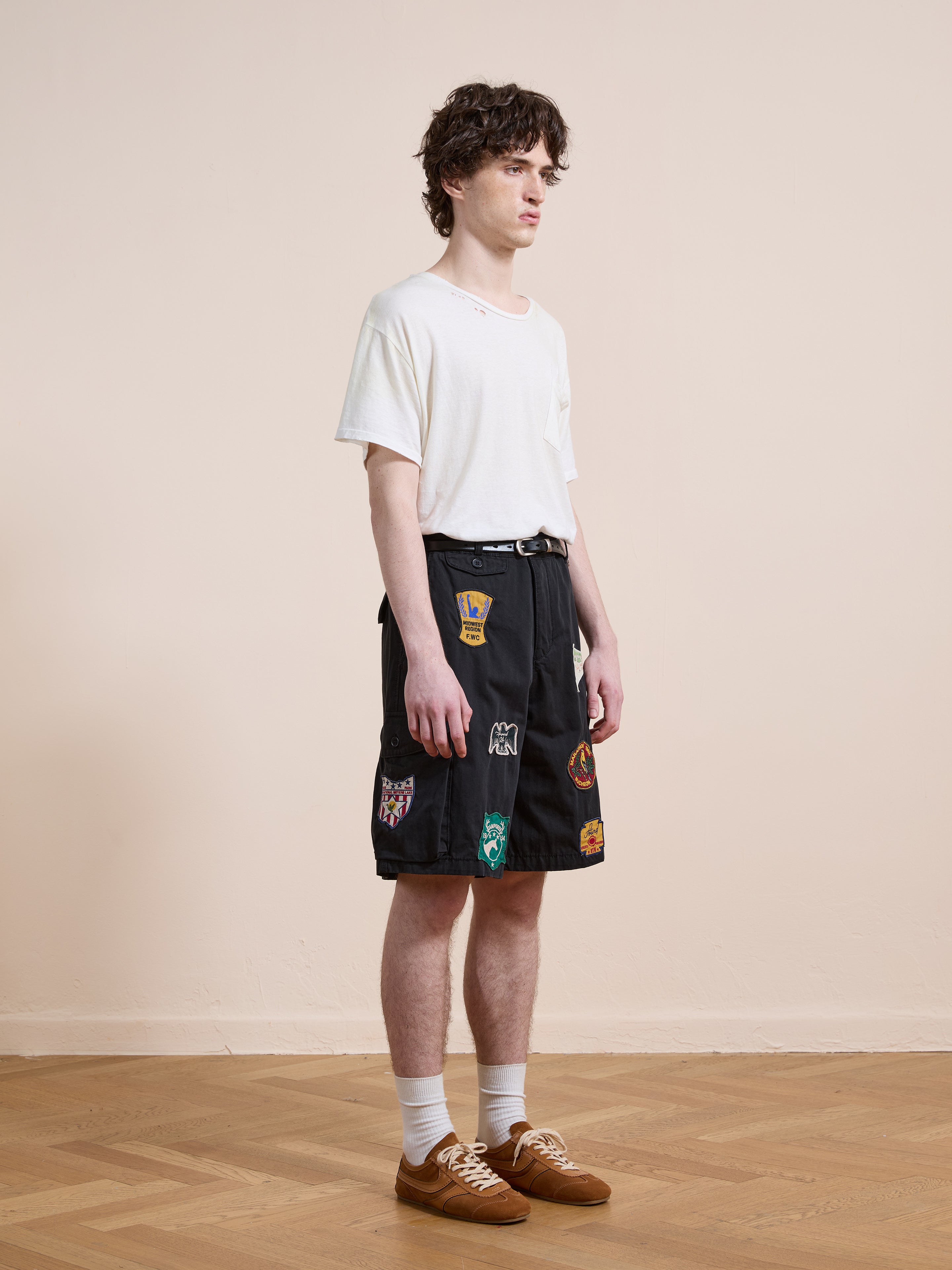 Patchwork Cargo Shorts | Modern Menswear by yycbvcnbmmnbm