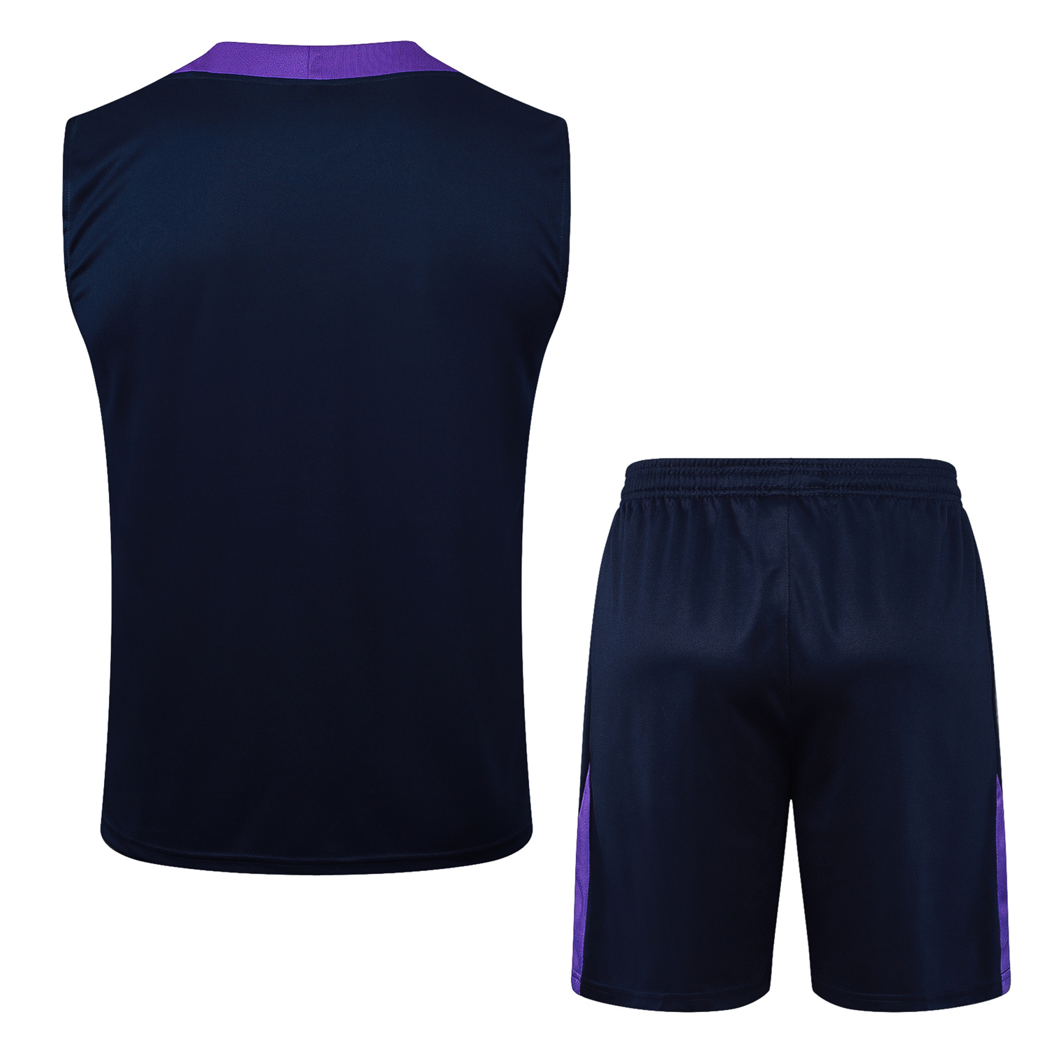 AlphaJersey-Corinthians 25-26 Vest Training Set - Deep Blue Black Vest and Shorts