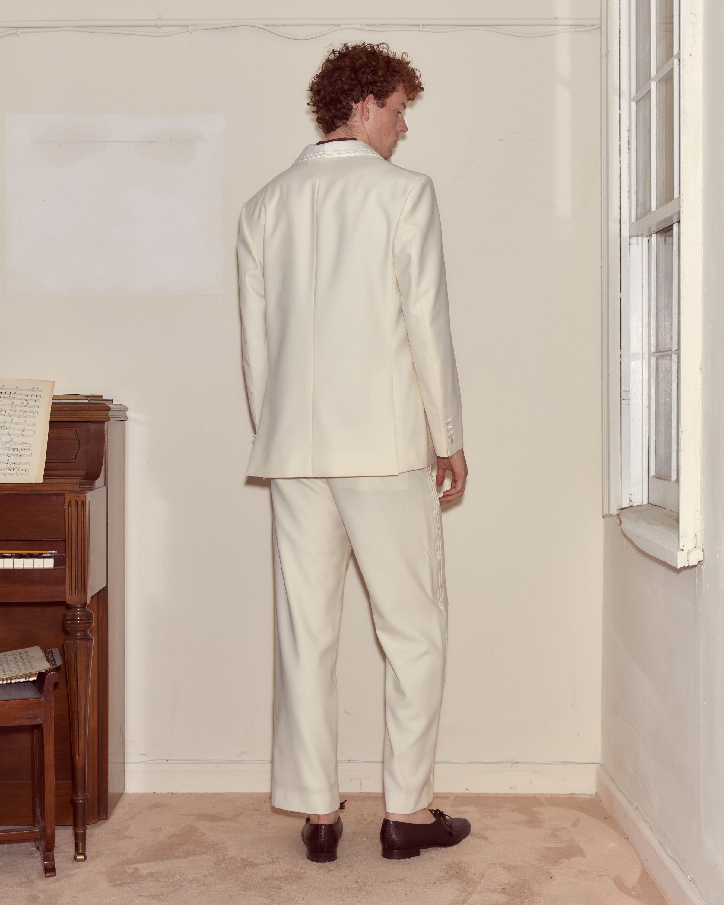 Meringue Shawl Collar Tuxedo Jacket | Modern Menswear by yycbvcnbmmnbm